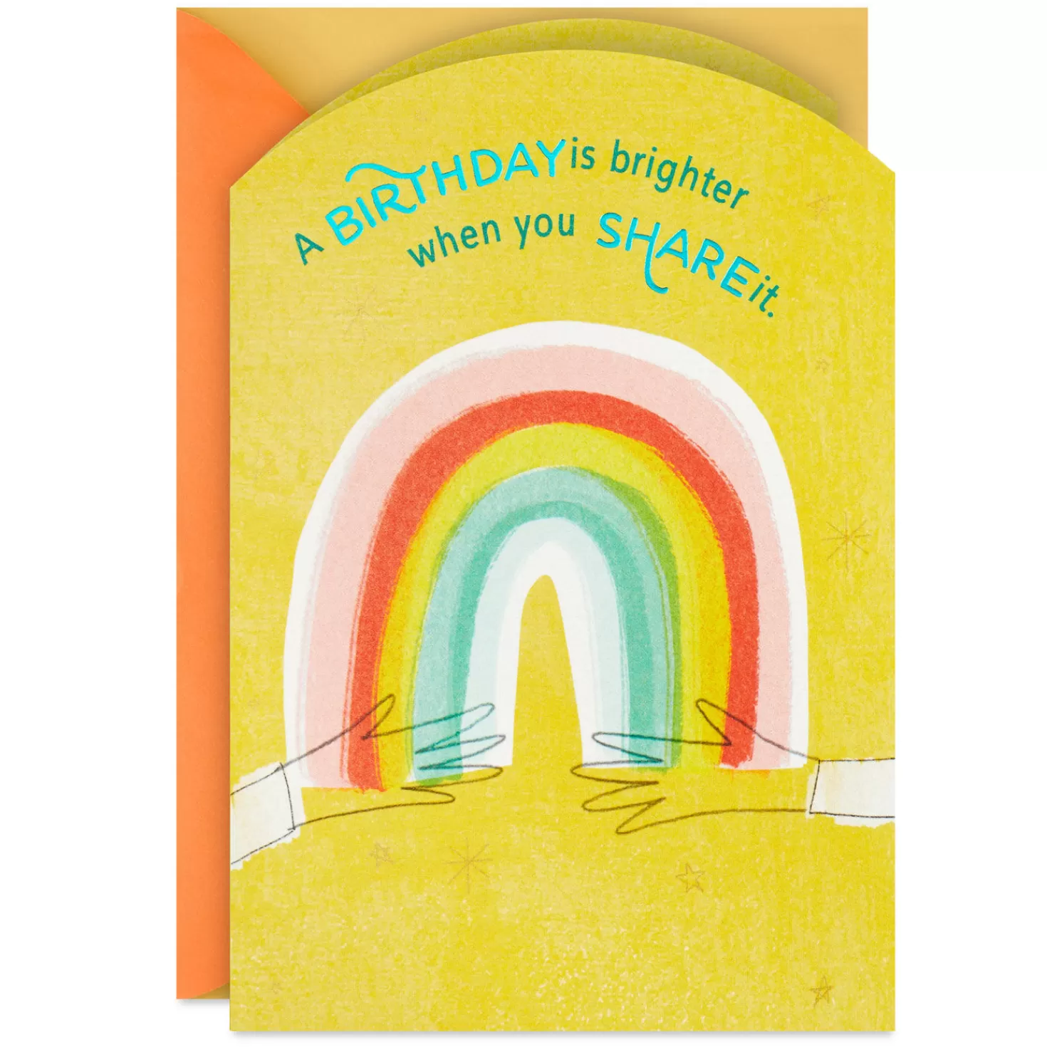 Birthday>Hallmark Birthday Twins Rainbow Shared Birthday Card