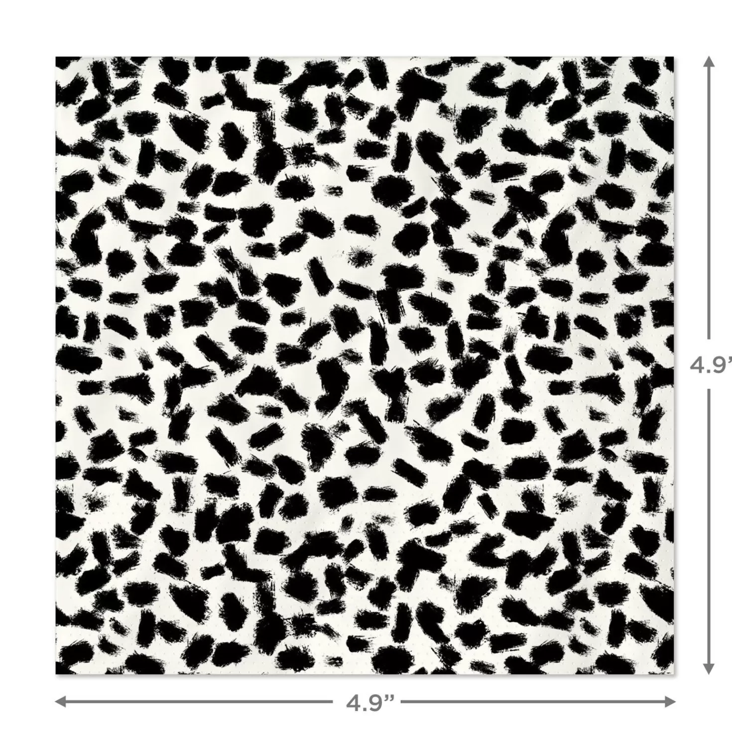 Birthday>Hallmark Black And White Animal Print Cocktail Napkins, Set Of 16