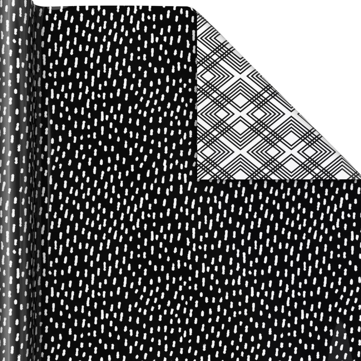 Hot Black And White Prints 3-Pack Reversible Wrapping Paper, 75 Sq. Ft. Total Wedding