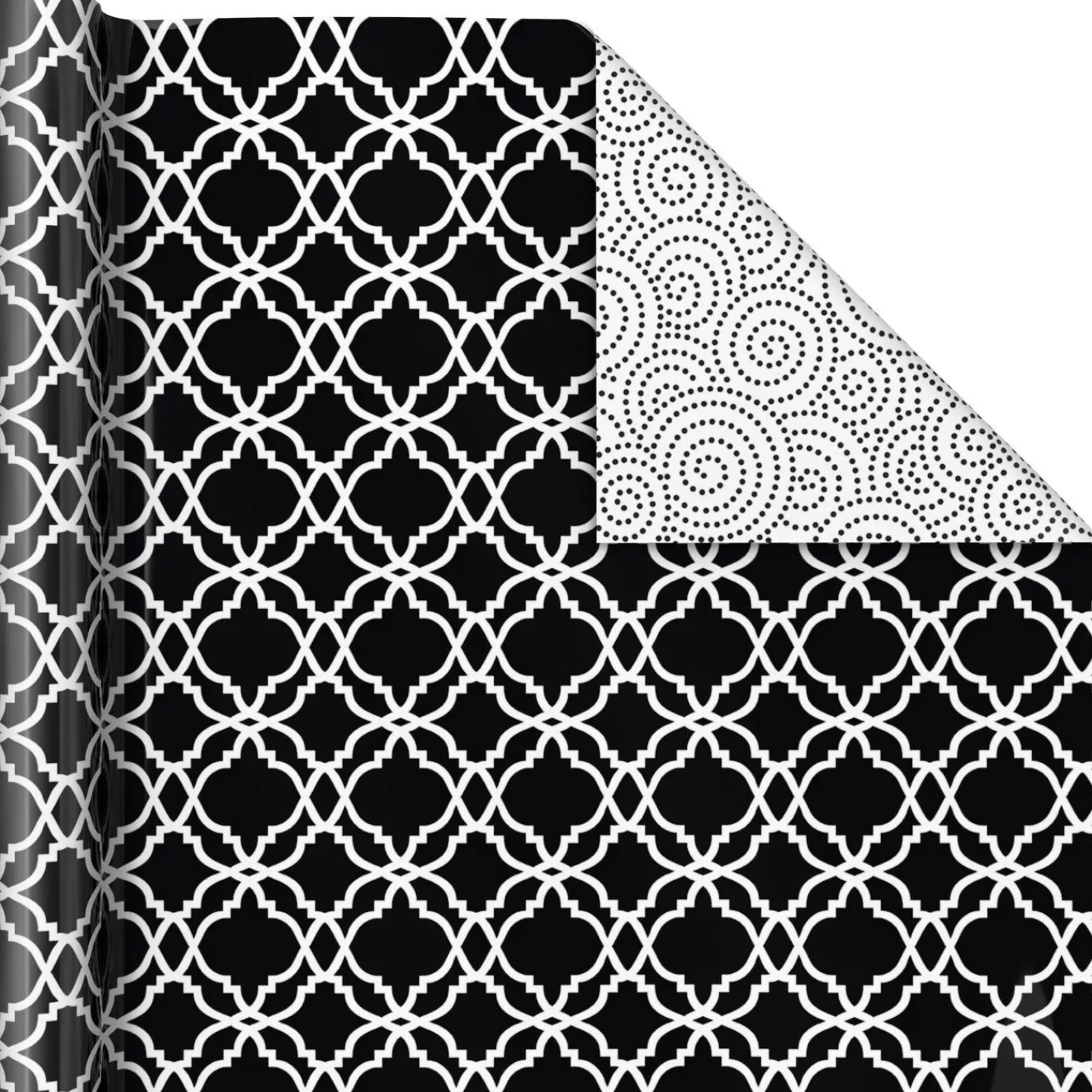 Hot Black And White Prints 3-Pack Reversible Wrapping Paper, 75 Sq. Ft. Total Wedding