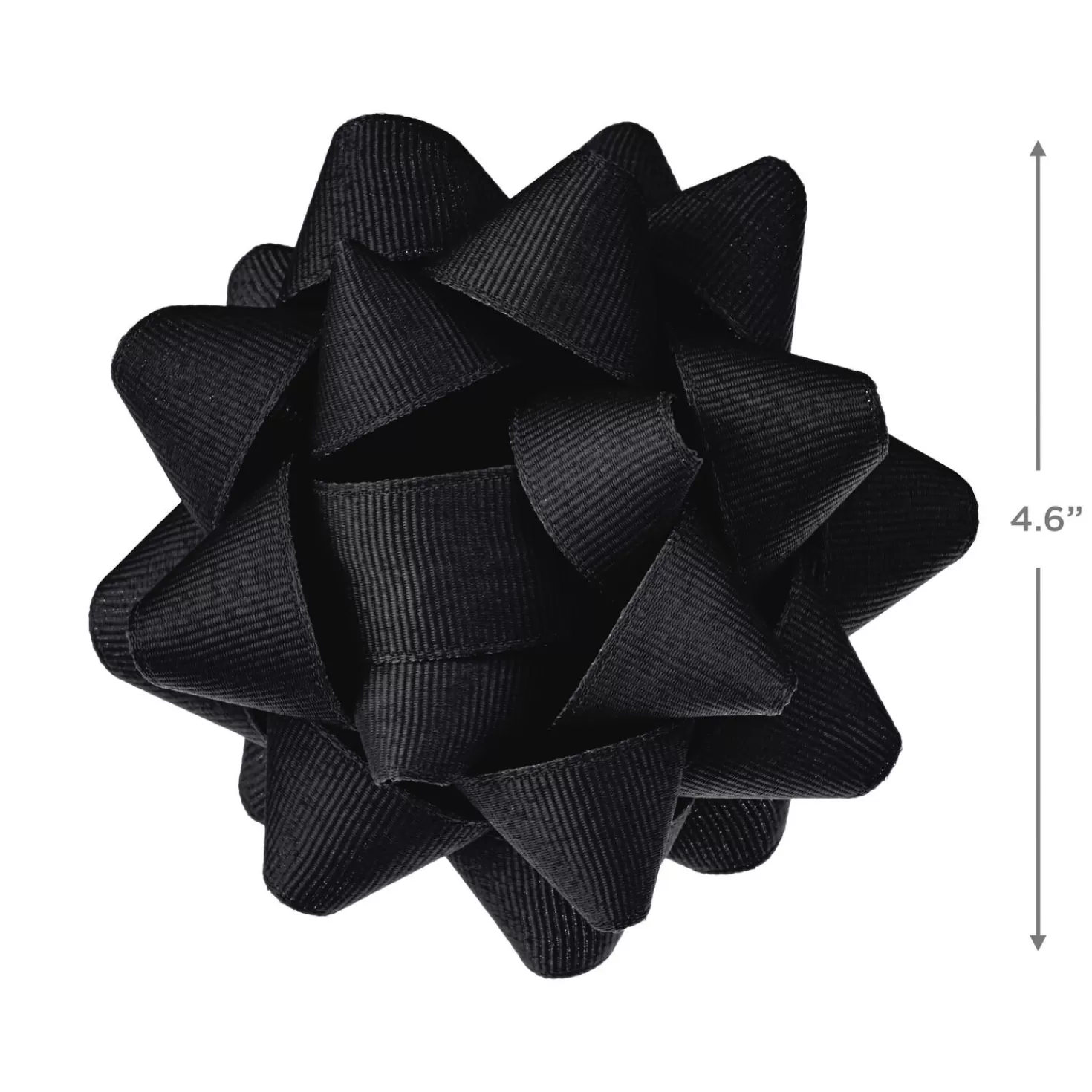 Halloween (10/31)>Hallmark Black Grosgrain Ribbon Gift Bow, 4.6"