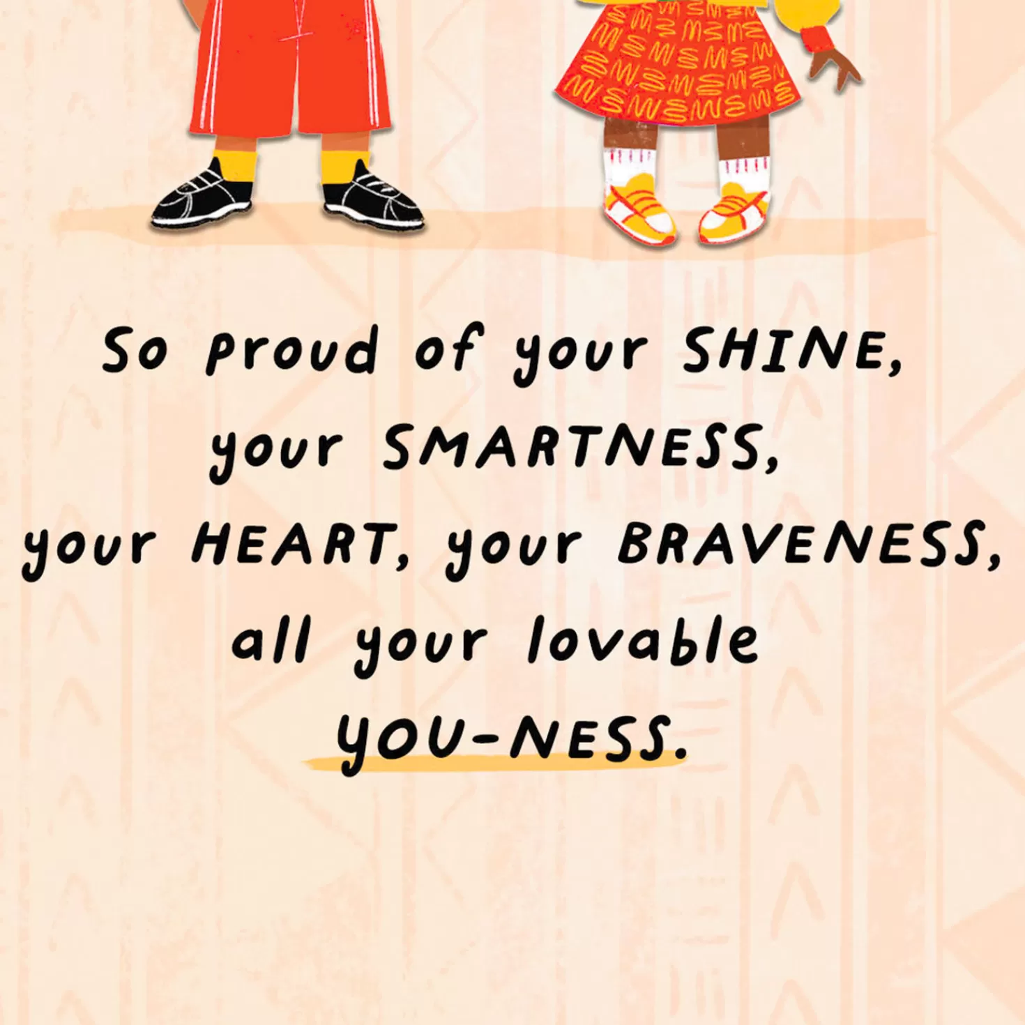 Best Black Kids Make The Whole World Glow Card Encouragement