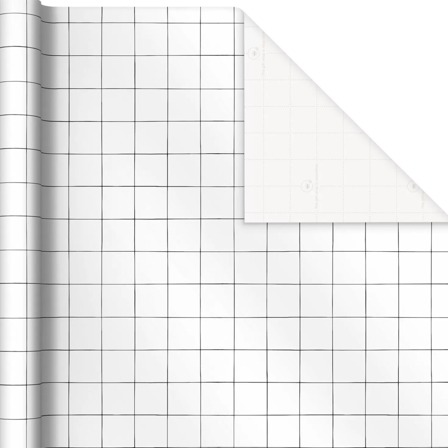 Outlet Black-And-White Windowpane Wrapping Paper, 17.5 Sq. Ft. Wedding