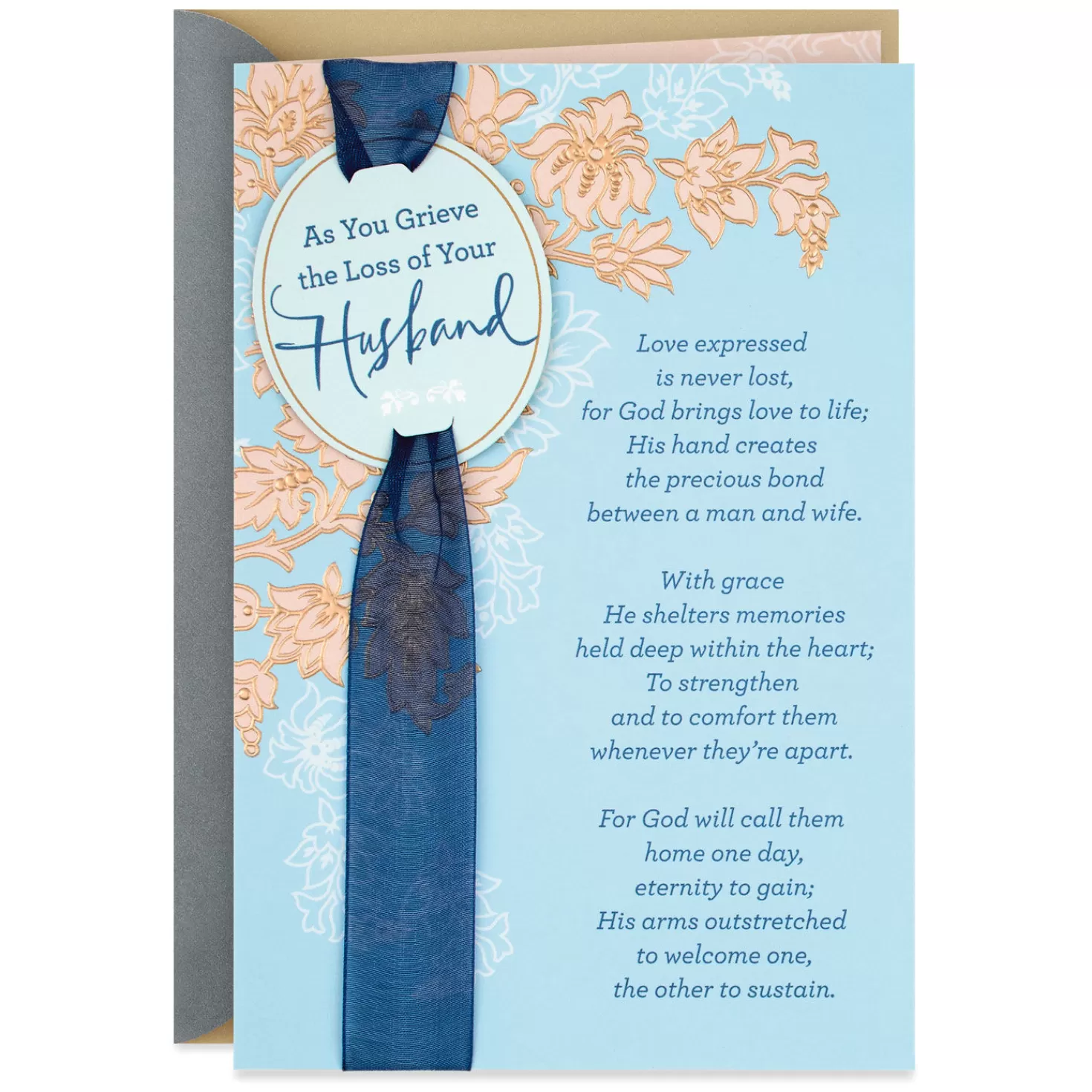 Cheap Bless The Memories Religious Sympathy Card For Loss Of Husband Sympathy