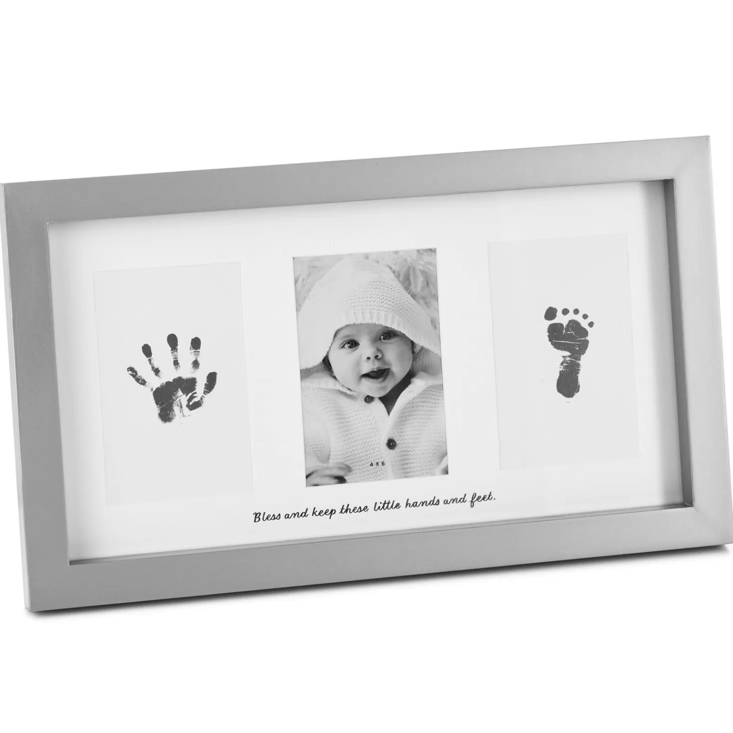 Cheap Blessed Baby Handprint And Footprint Picture Frame Kit, 4X6 Baptism And Christening