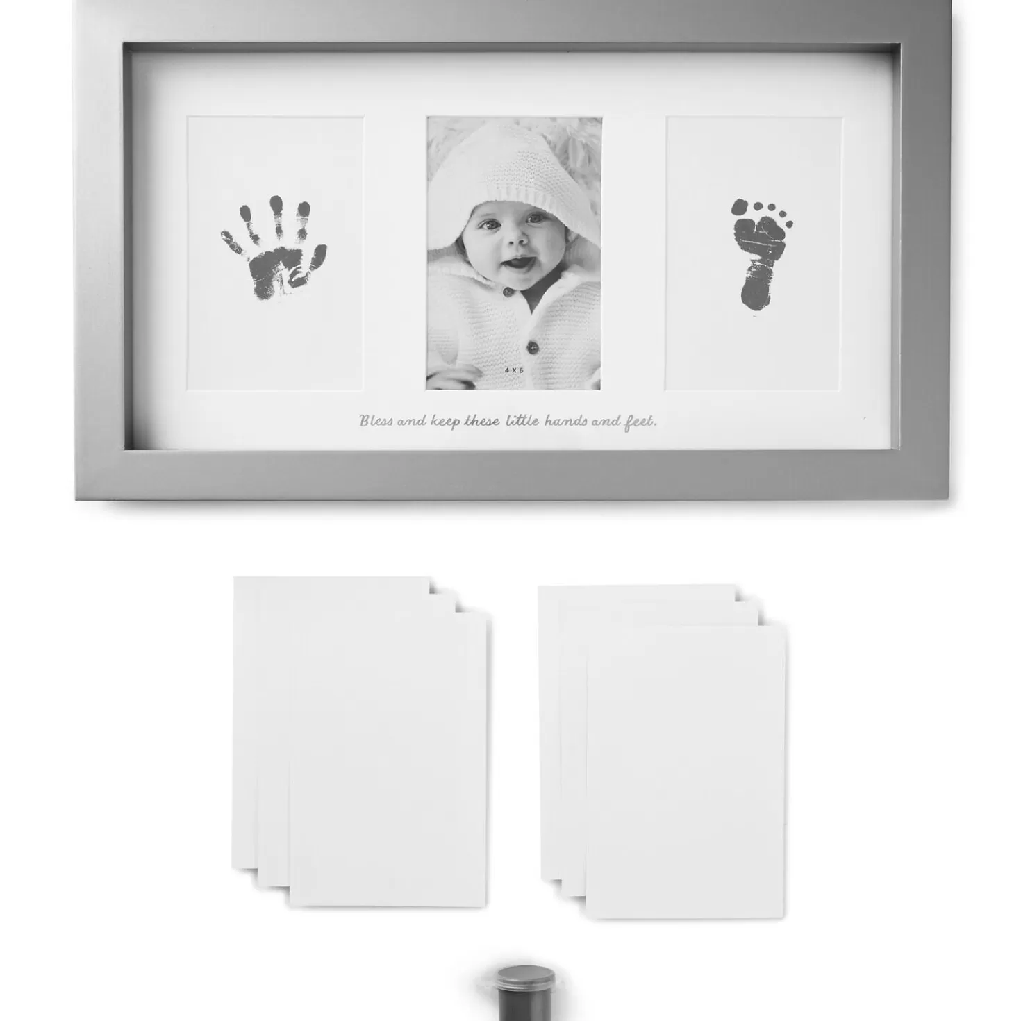 Cheap Blessed Baby Handprint And Footprint Picture Frame Kit, 4X6 Baptism And Christening