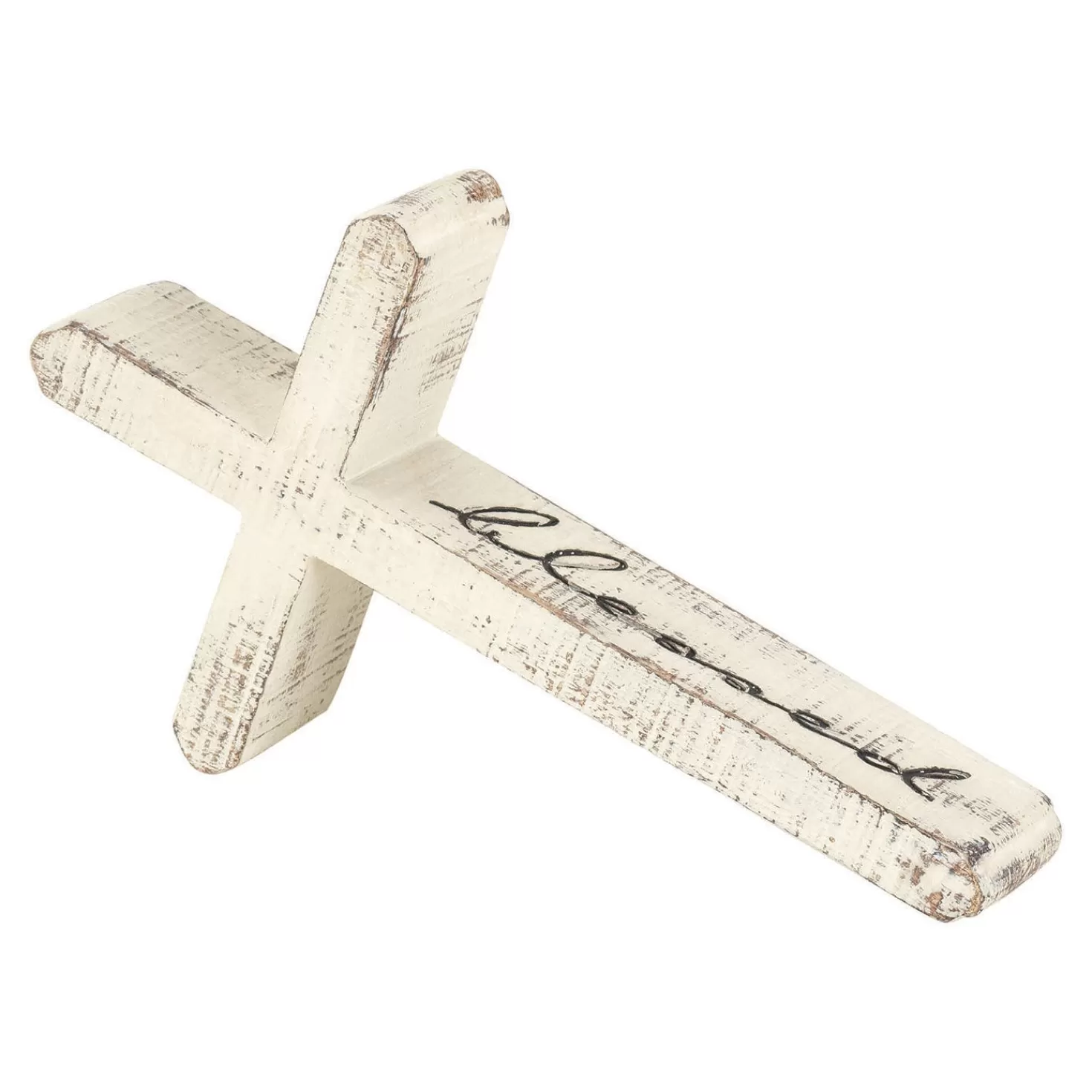 Clearance Blessed Slanted Tabletop Cross Encouragement