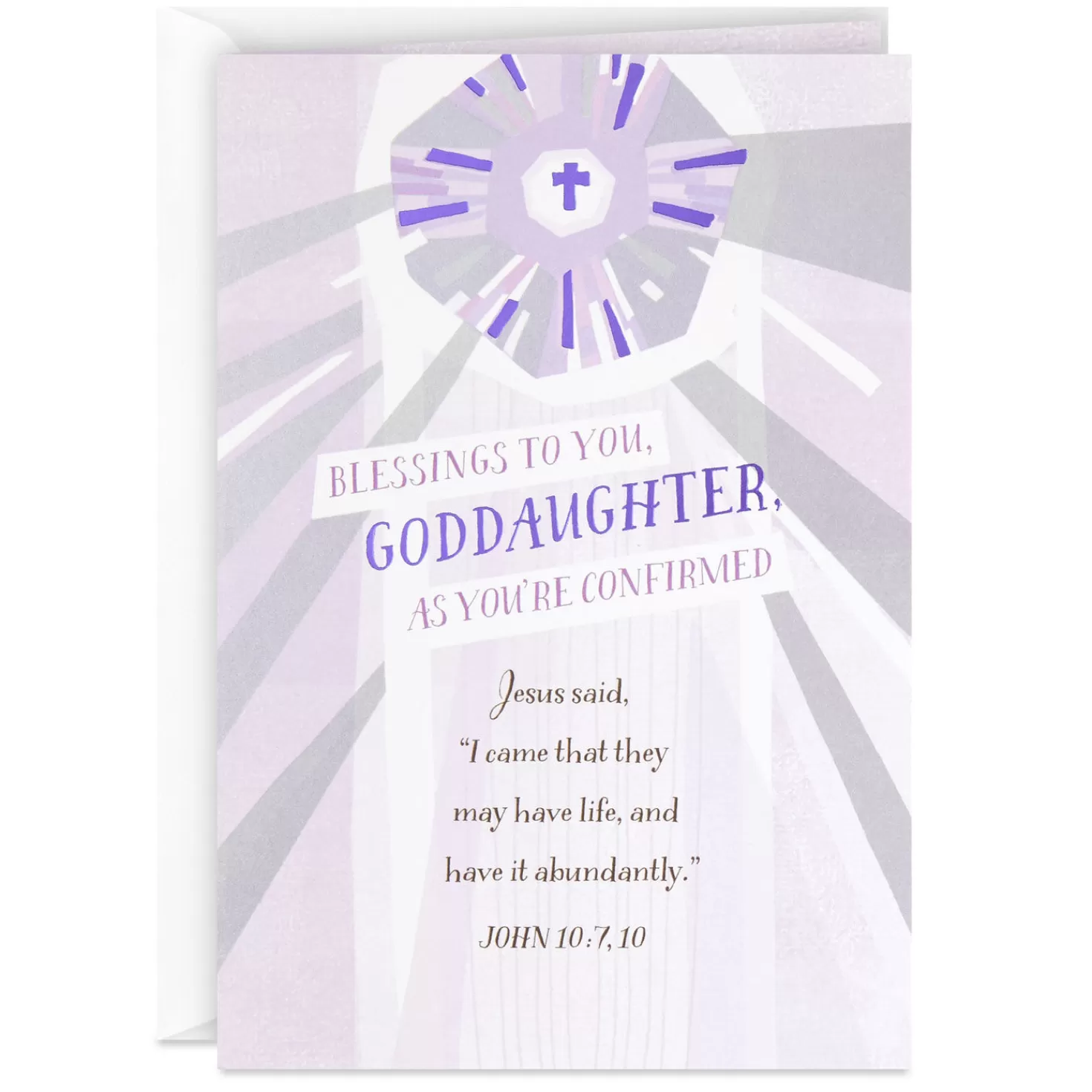 Shop Blessings For You Religious Confirmation Card For Goddaughter Confirmation
