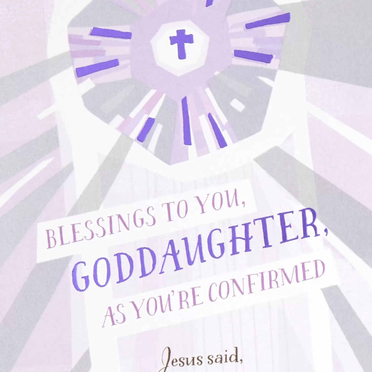 Shop Blessings For You Religious Confirmation Card For Goddaughter Confirmation