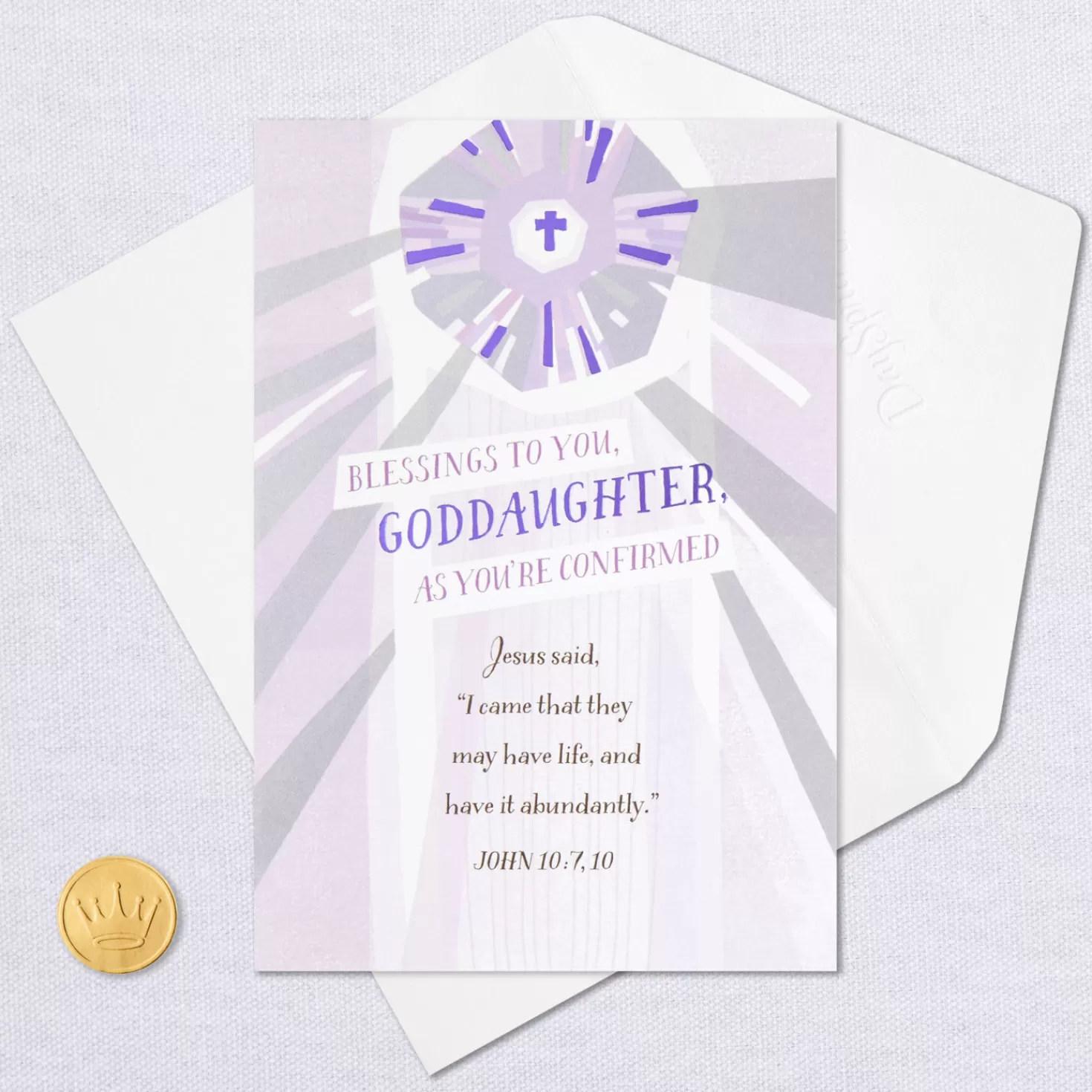 Shop Blessings For You Religious Confirmation Card For Goddaughter Confirmation