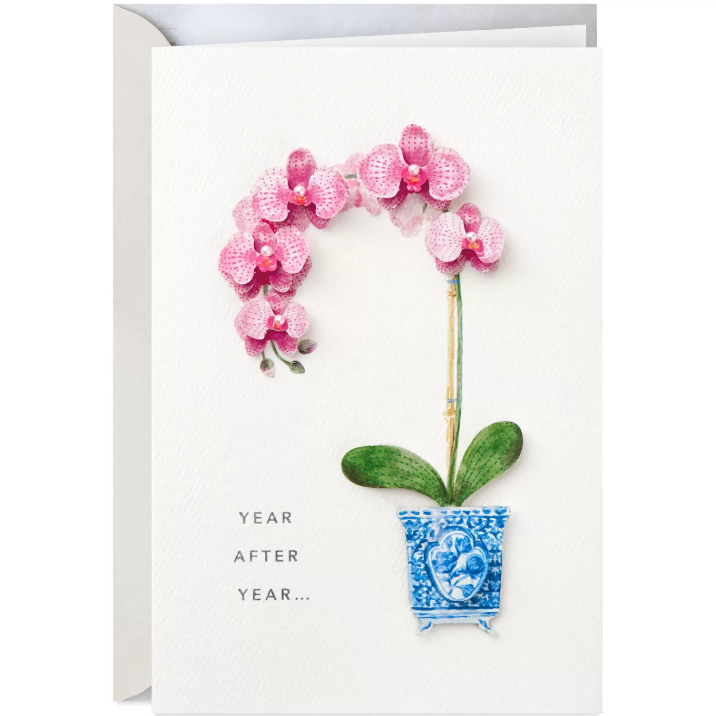 Birthday>Hallmark Blooming Orchid Birthday Card