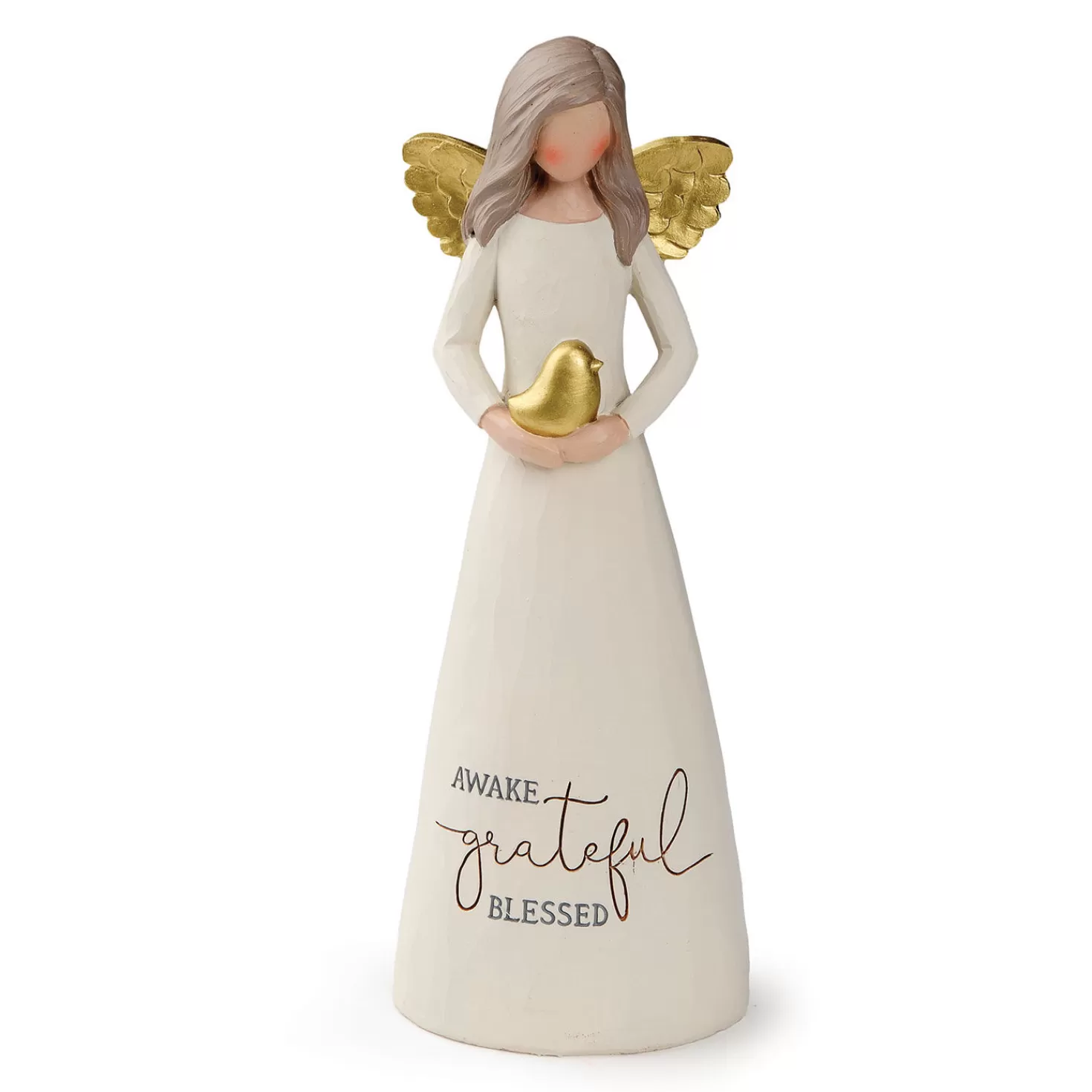 Discount Blossom Bucket Awake Grateful Blessed Angel Figurine, 8" Encouragement