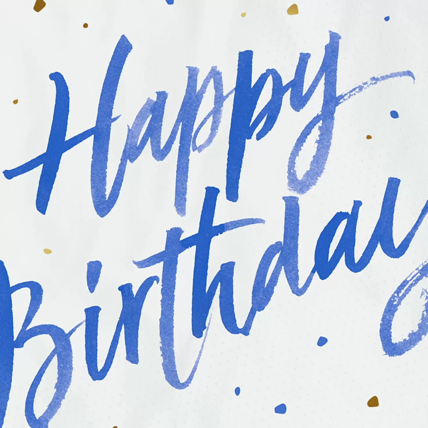 Birthday>Hallmark Blue " Happy Birthday" On White Dinner Napkins, Set Of 16