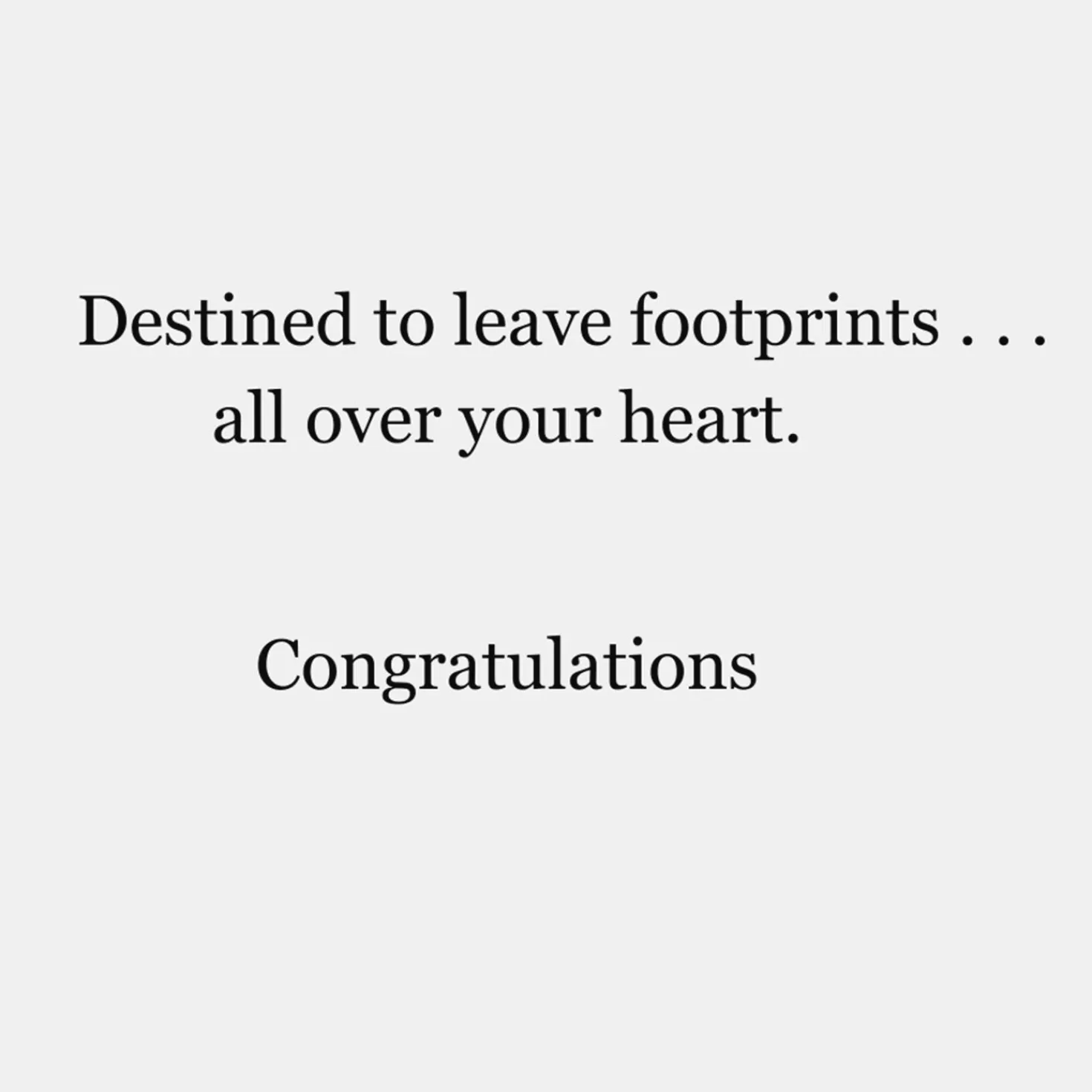 Outlet Blue Footprints New Baby Boy Card Baby