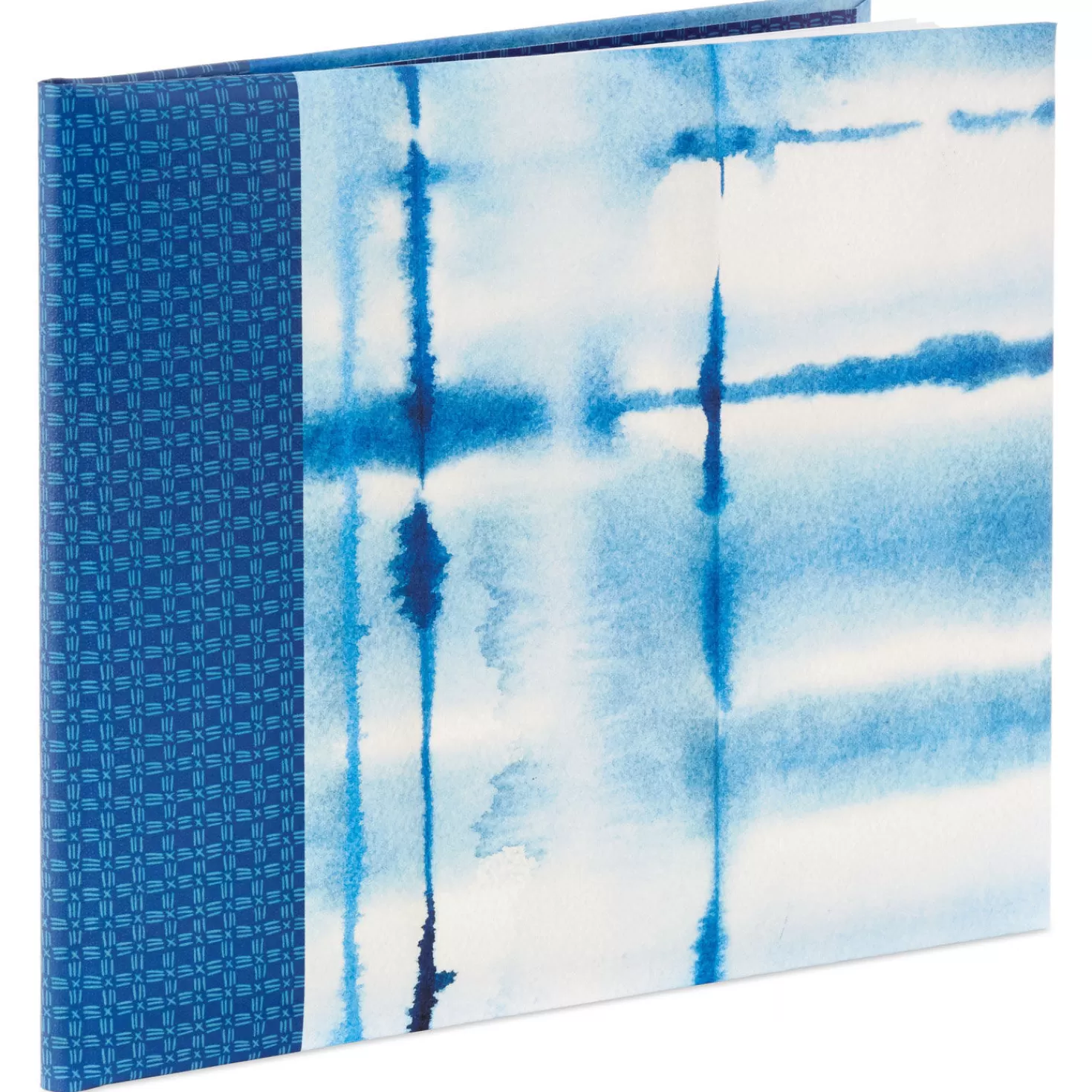 Online Blue Shibori Print Guest Book Retirement