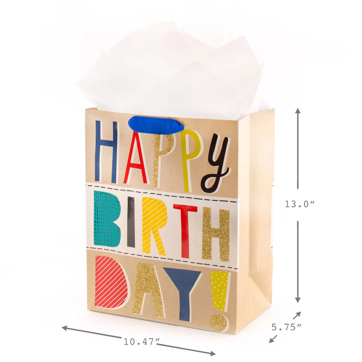 Birthday>Hallmark Bold Birthday 3-Pack Assorted Gift Bags With Tissue