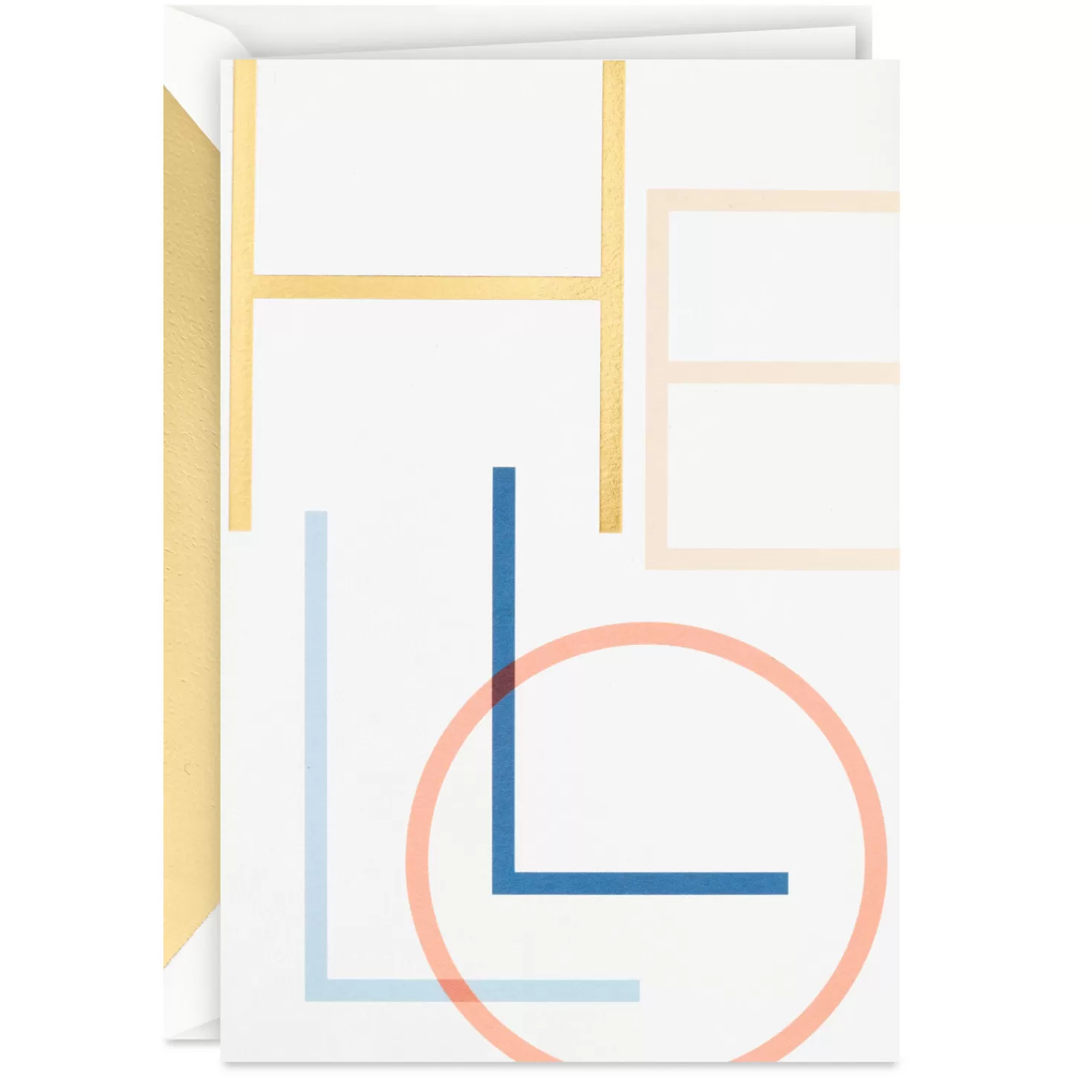 Store Bold Colorful Lettering Blank Hello Card Encouragement
