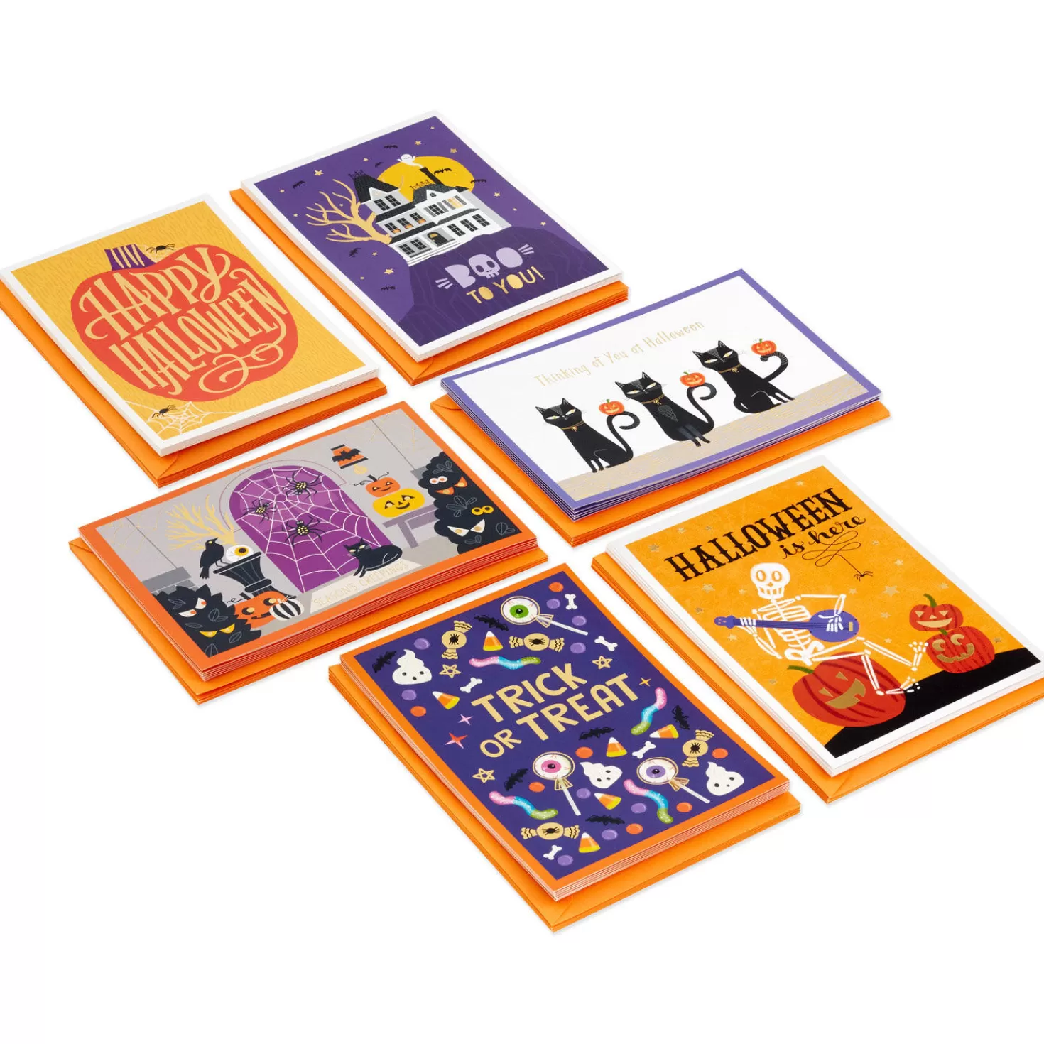 Halloween (10/31)>Hallmark Boo To You Boxed Halloween Cards Assortment, Pack Of 36