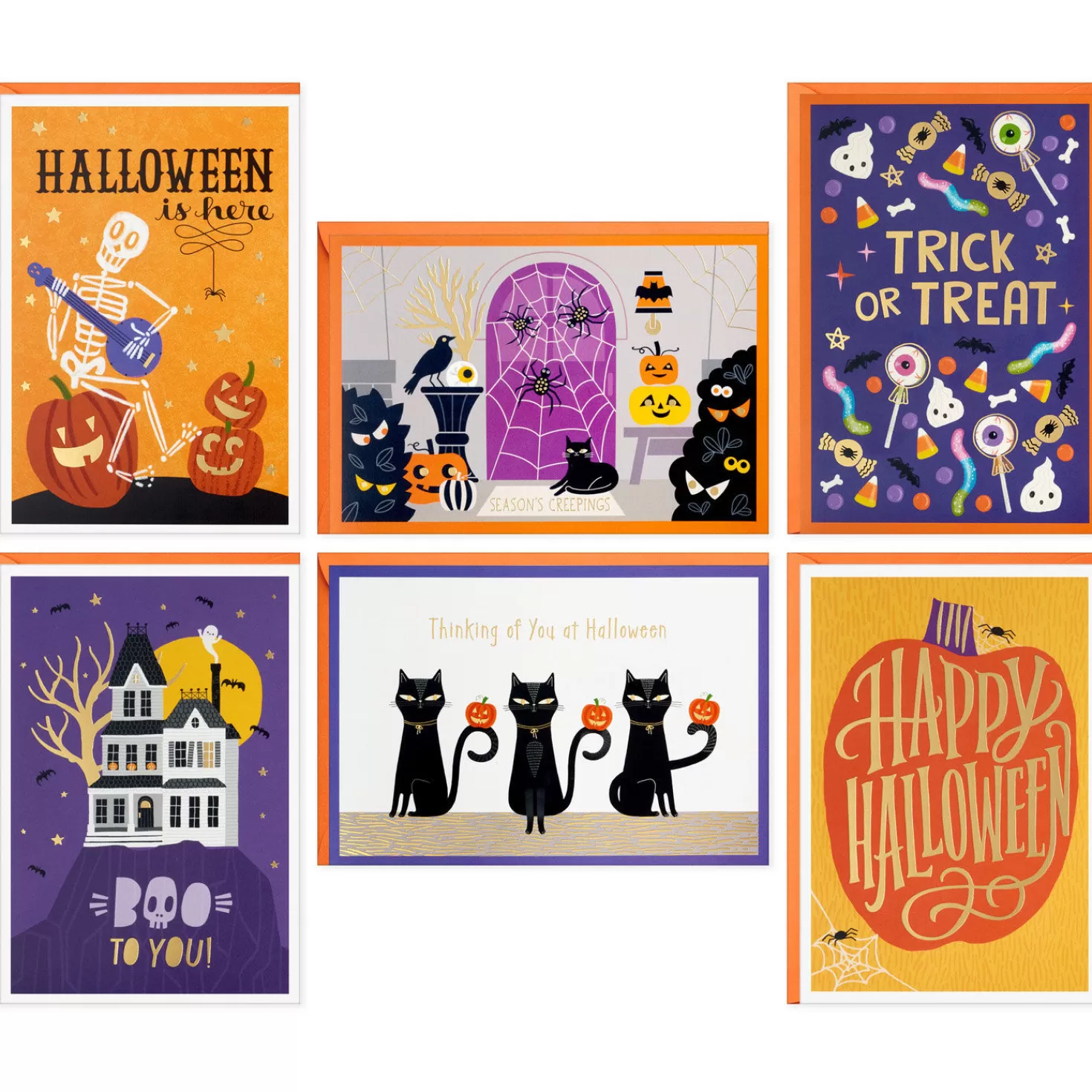 Halloween (10/31)>Hallmark Boo To You Boxed Halloween Cards Assortment, Pack Of 36