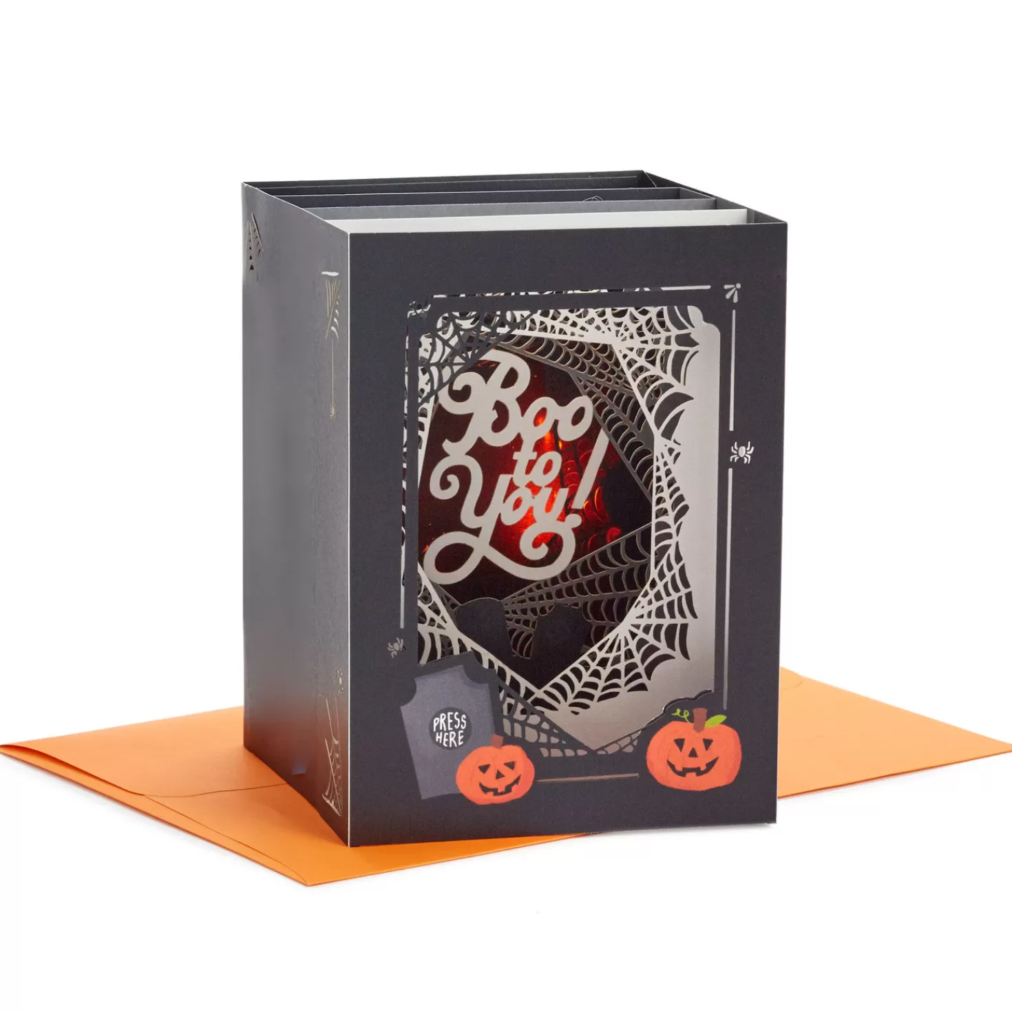 Halloween (10/31)>Hallmark Boo To You Musical 3D Pop-Up Halloween Card With Light