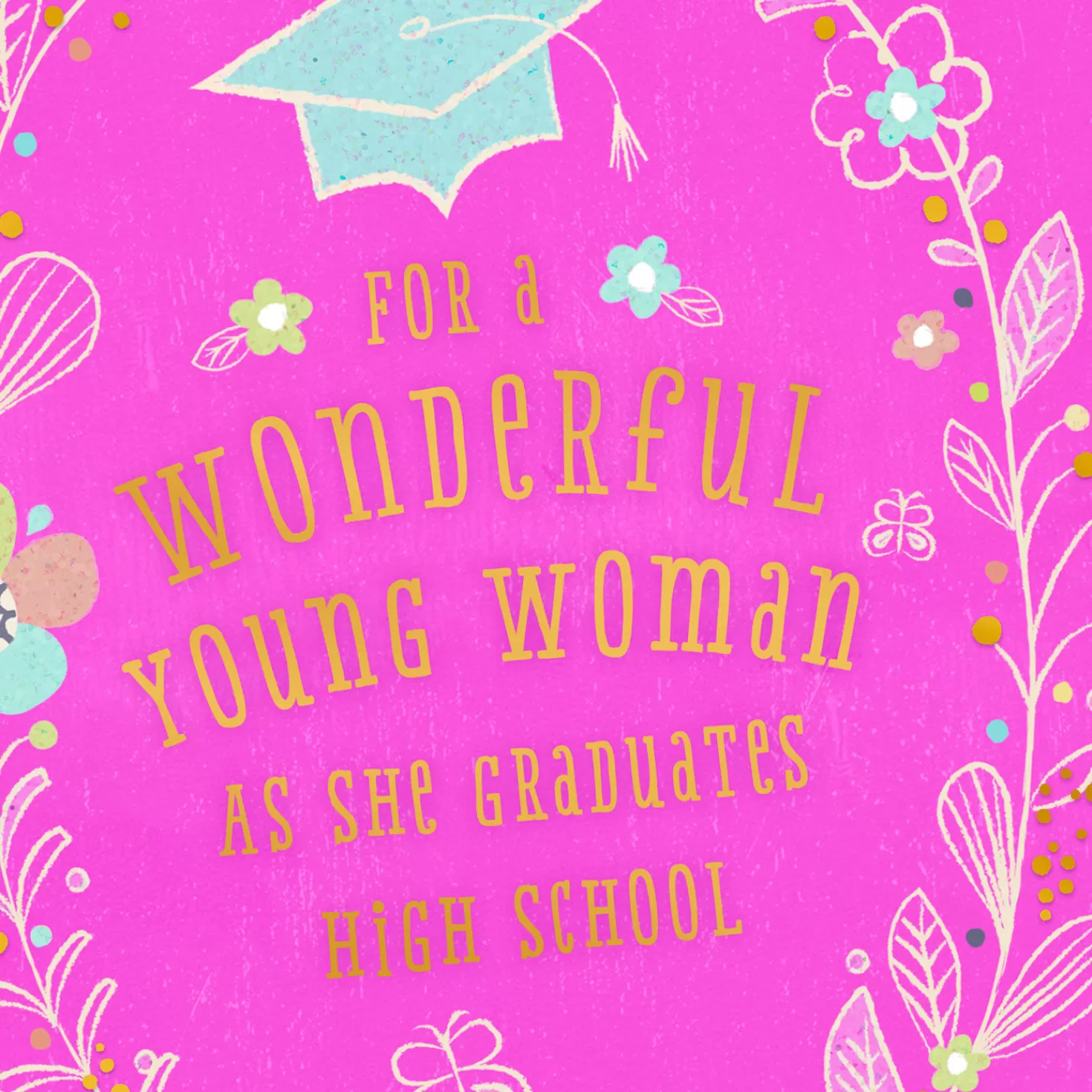 Best Bright And Beautiful Future High School Graduation Card For Her Graduation