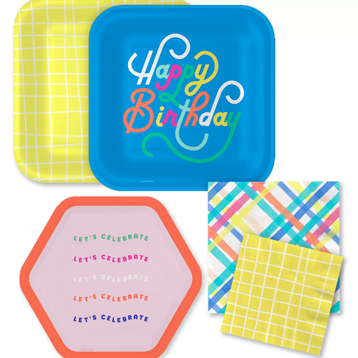 Birthday>Hallmark Bright Birthday Party Essentials Set