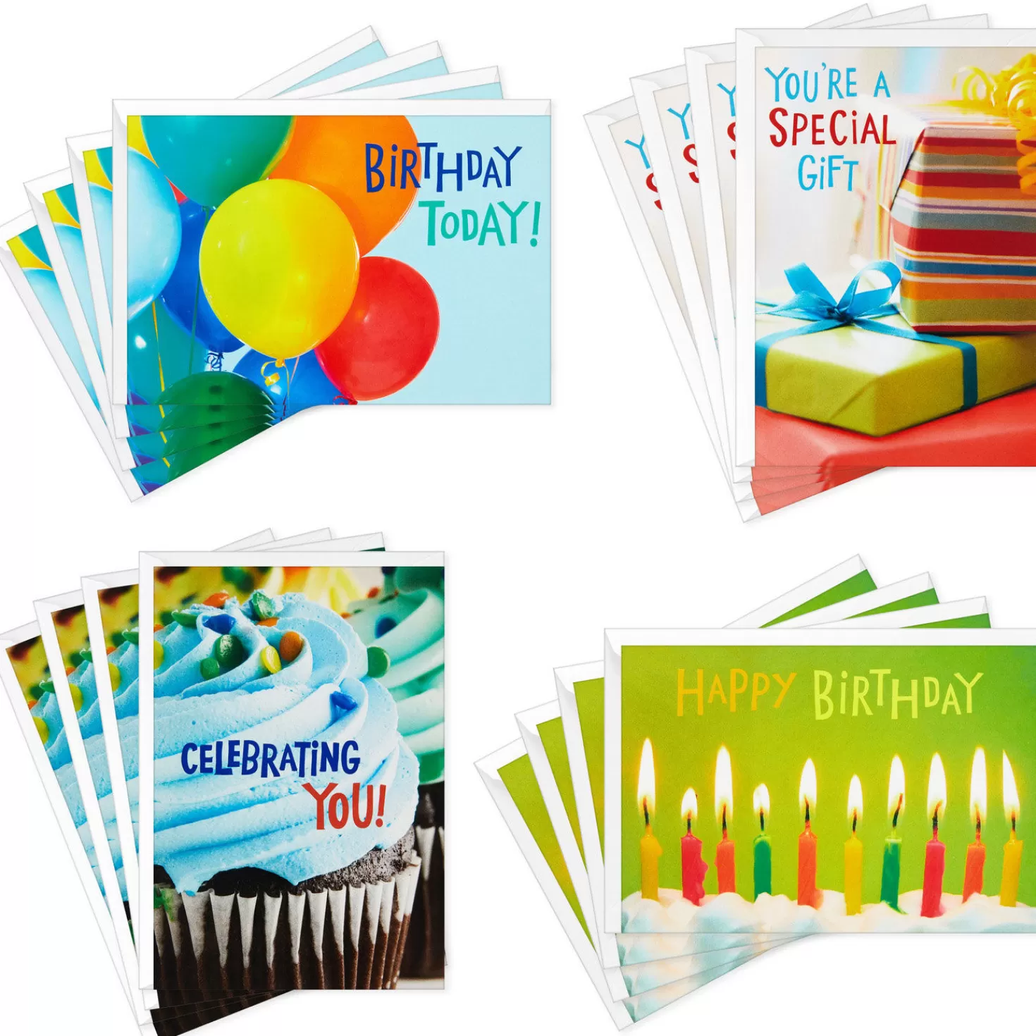 Birthday>Hallmark Bright Cheer Assorted Religious Birthday Cards, Pack Of 12
