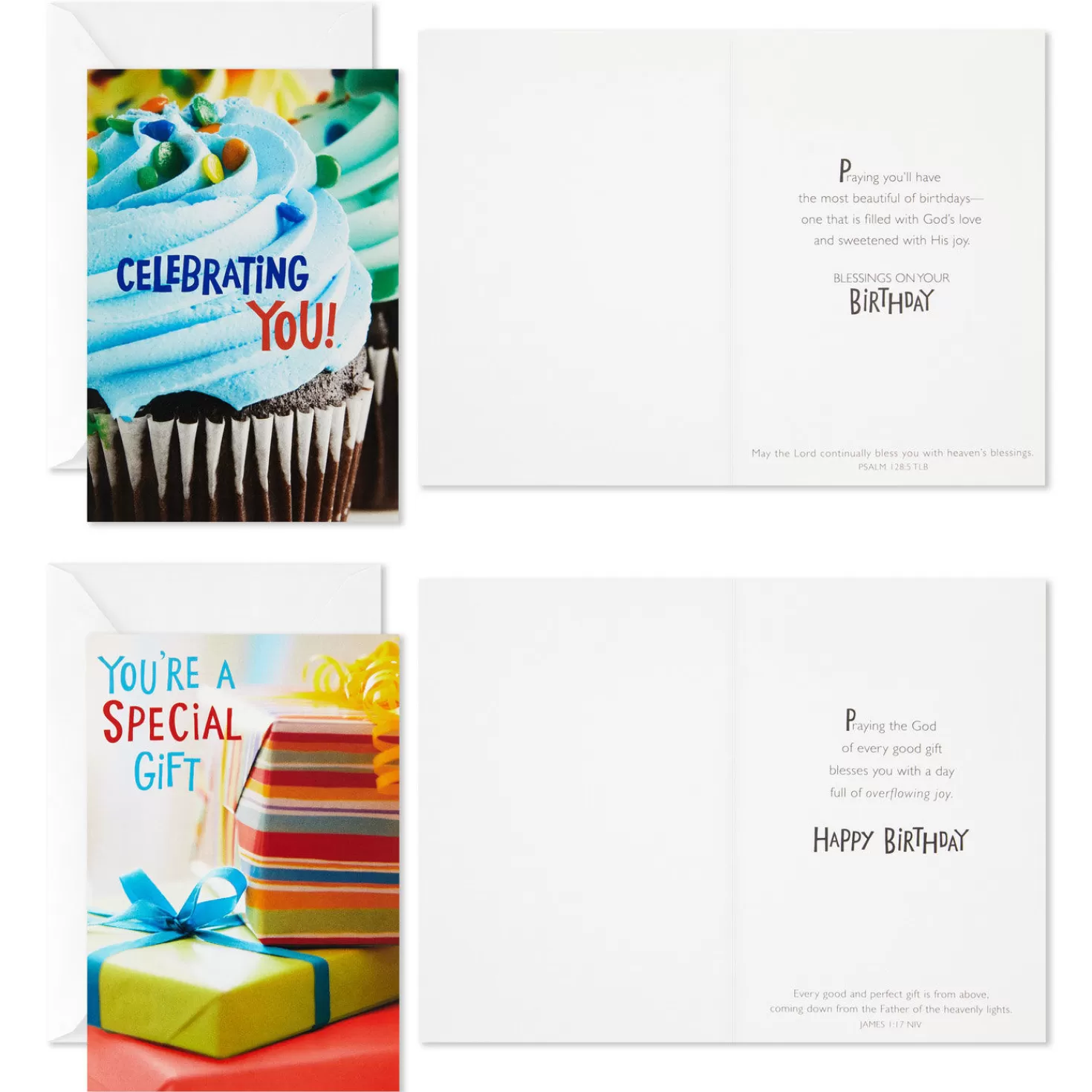 Birthday>Hallmark Bright Cheer Assorted Religious Birthday Cards, Pack Of 12