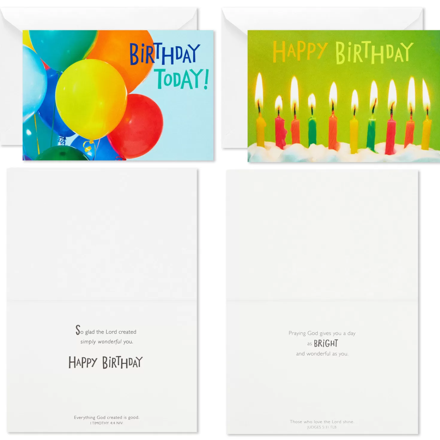 Birthday>Hallmark Bright Cheer Assorted Religious Birthday Cards, Pack Of 12