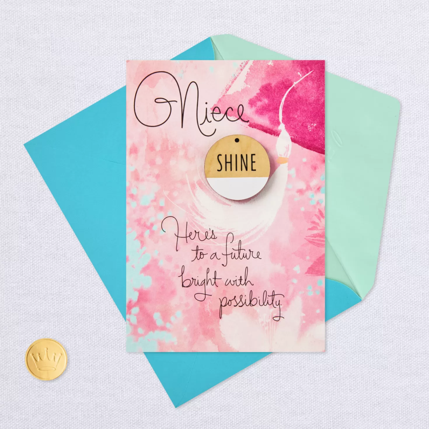 Clearance Bright Future Graduation Card For Niece With Shine Token Graduation