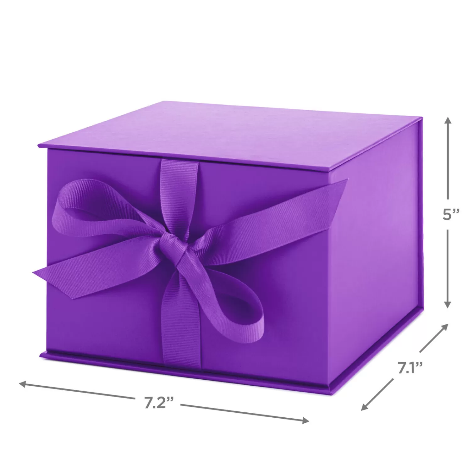 Birthday>Hallmark Bright Purple 5X7 Large Gift Box With Shredded Paper Filler