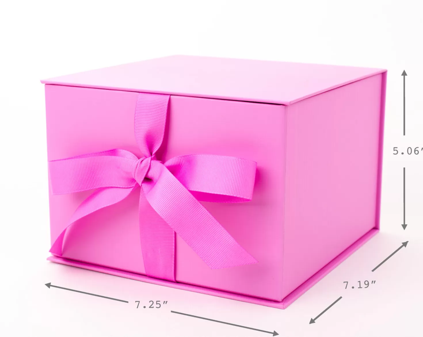 Birthday>Hallmark Bubblegum Pink 5X7 Large Gift Box With Shredded Paper Filler