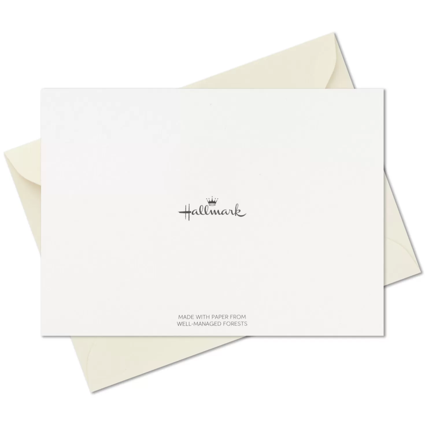Hot Bulk Ivory And Gold Blank Wedding Thank-You Notes, Box Of 100 Wedding