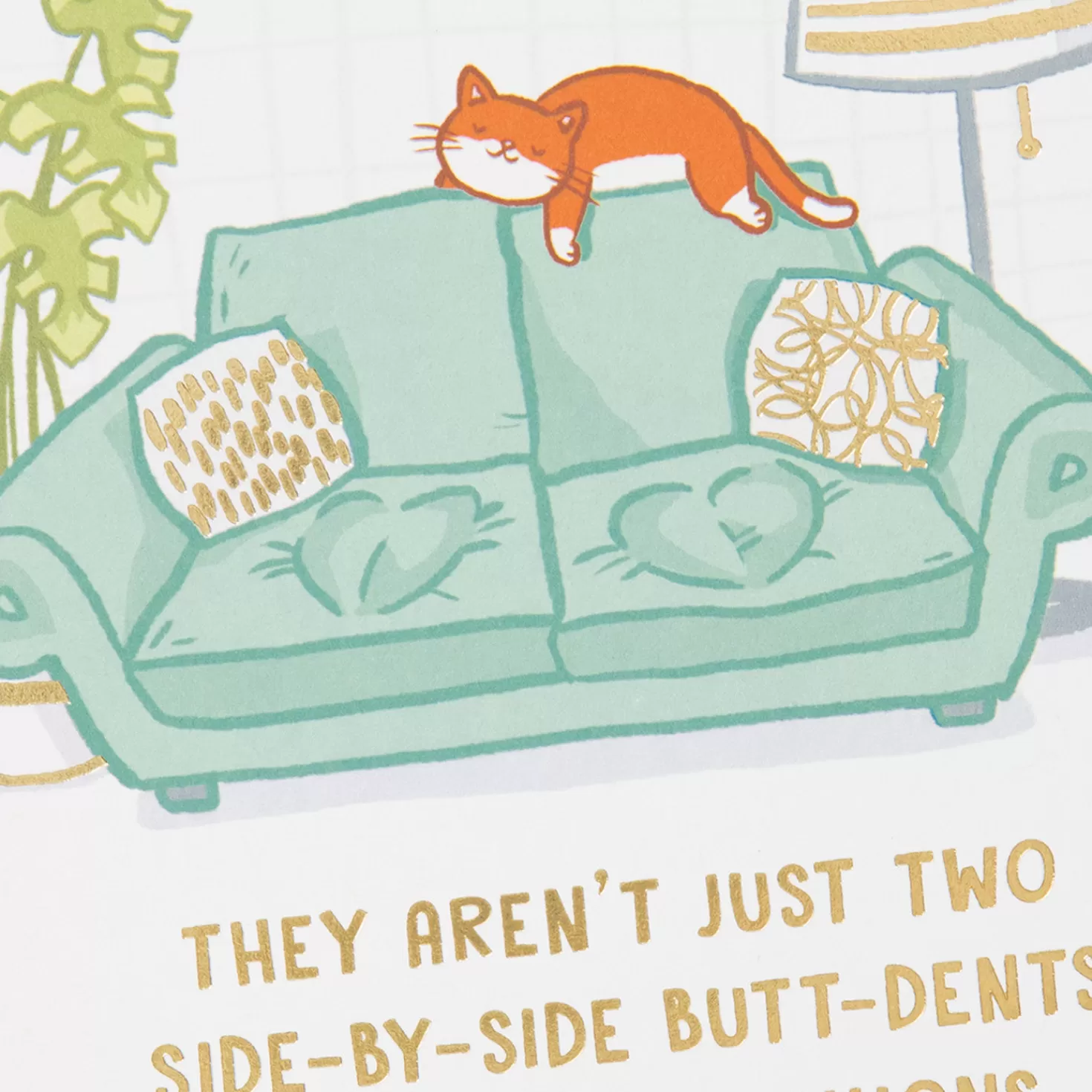 Anniversary>Hallmark Butt Dents In The Sofa Funny Anniversary Card For Couple