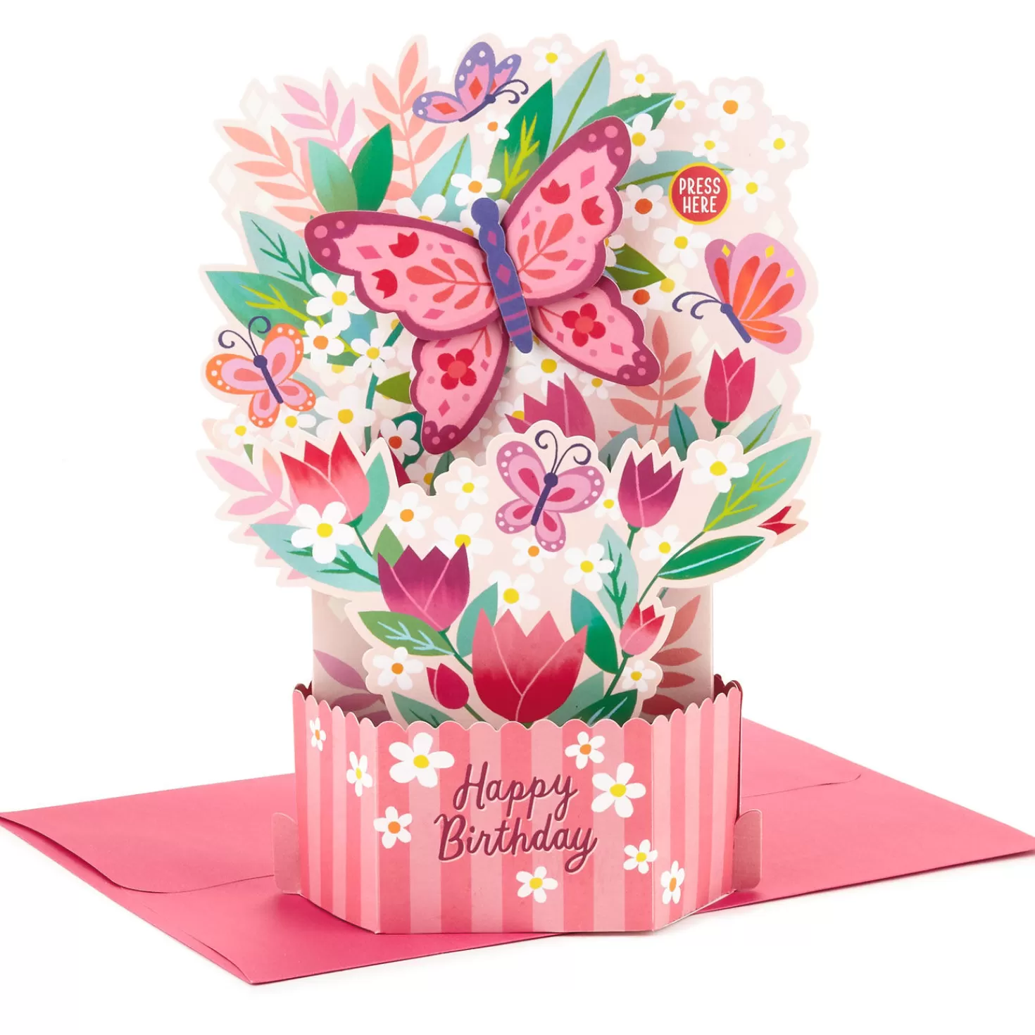 Birthday>Hallmark Butterfly Bouquet Musical 3D Pop-Up Birthday Card With Motion