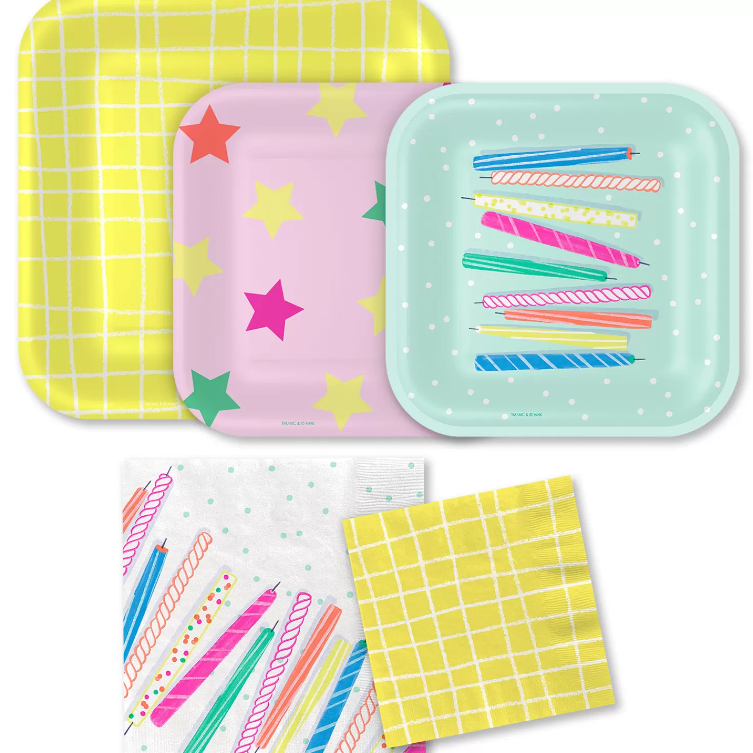 Birthday>Hallmark Cake And Candles Day Party Essentials Set