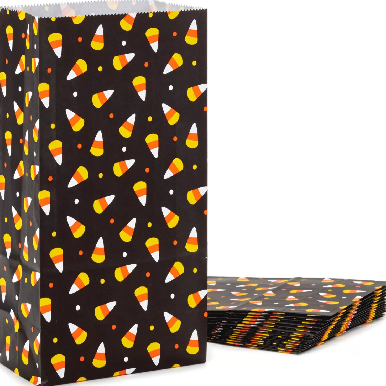 Halloween (10/31)>Hallmark Candy Corn 15-Pack Halloween Paper Goodie Bags