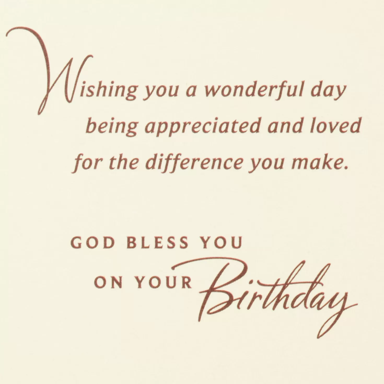 Birthday>Hallmark Celebrate All That God Has Given You Religious Birthday Card