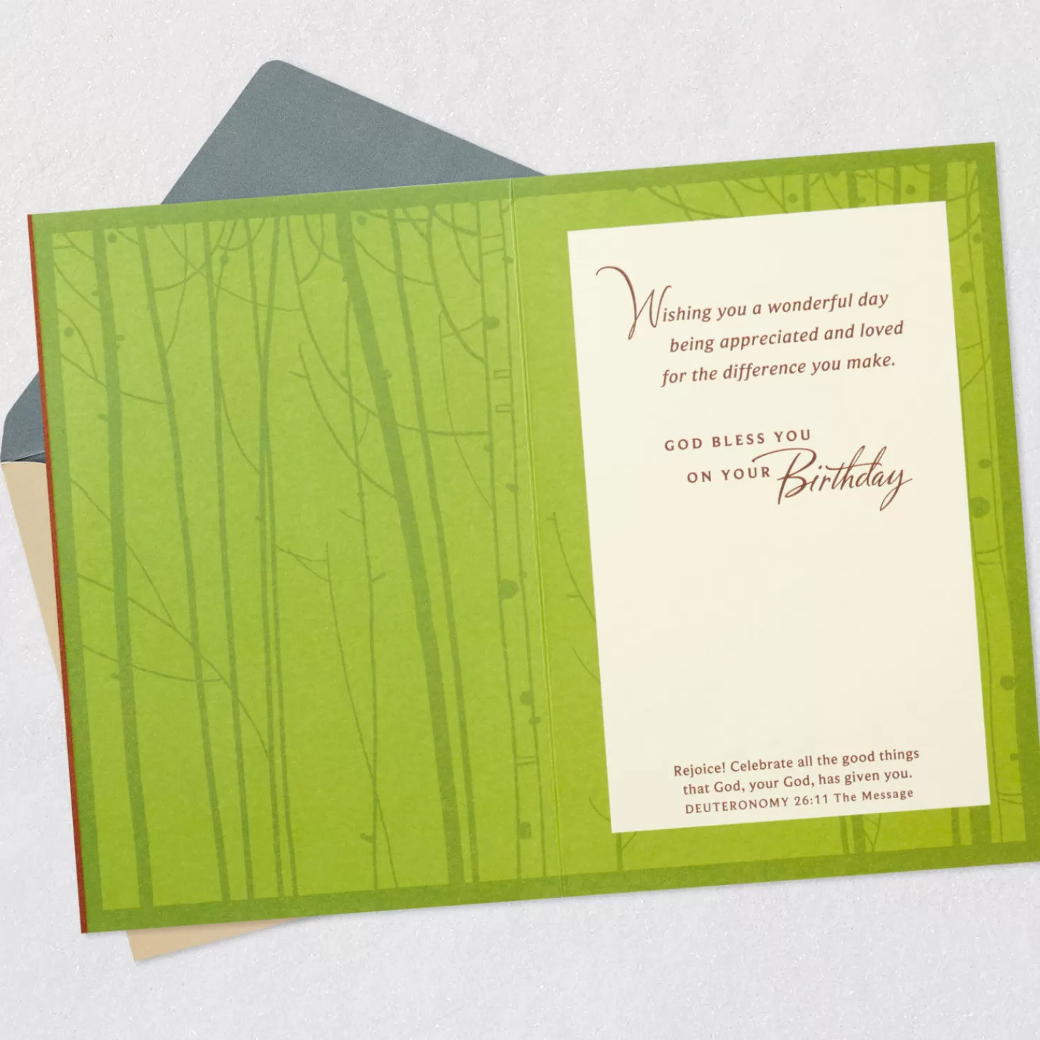 Birthday>Hallmark Celebrate All That God Has Given You Religious Birthday Card