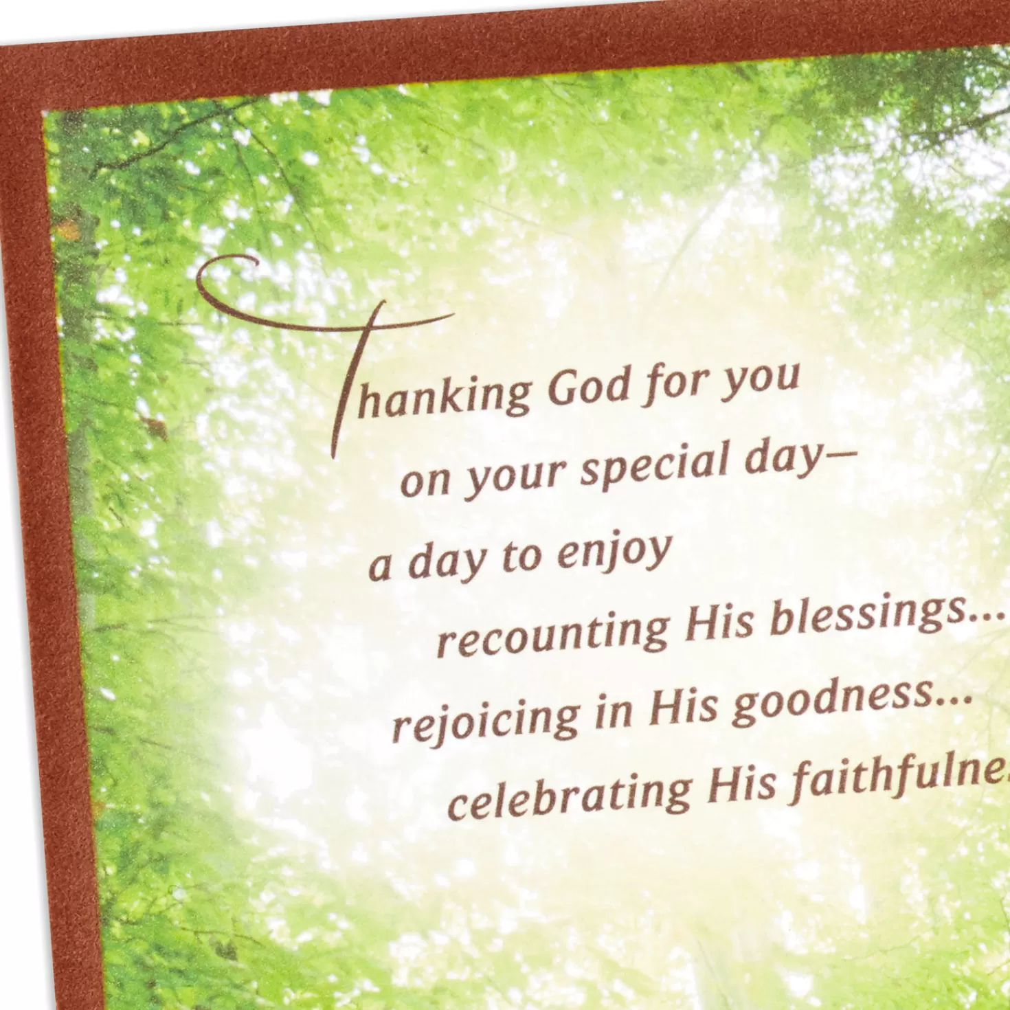 Birthday>Hallmark Celebrate All That God Has Given You Religious Birthday Card