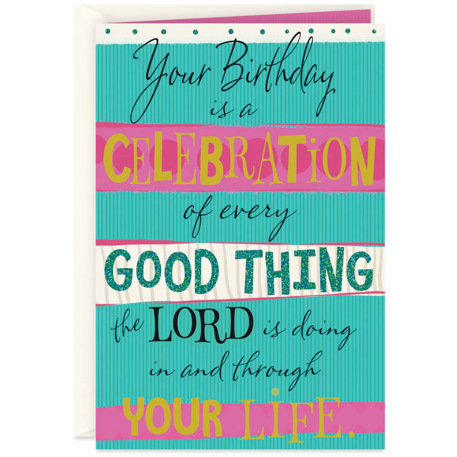 Birthday>Hallmark Celebrate Every Good Thing Religious Birthday Card