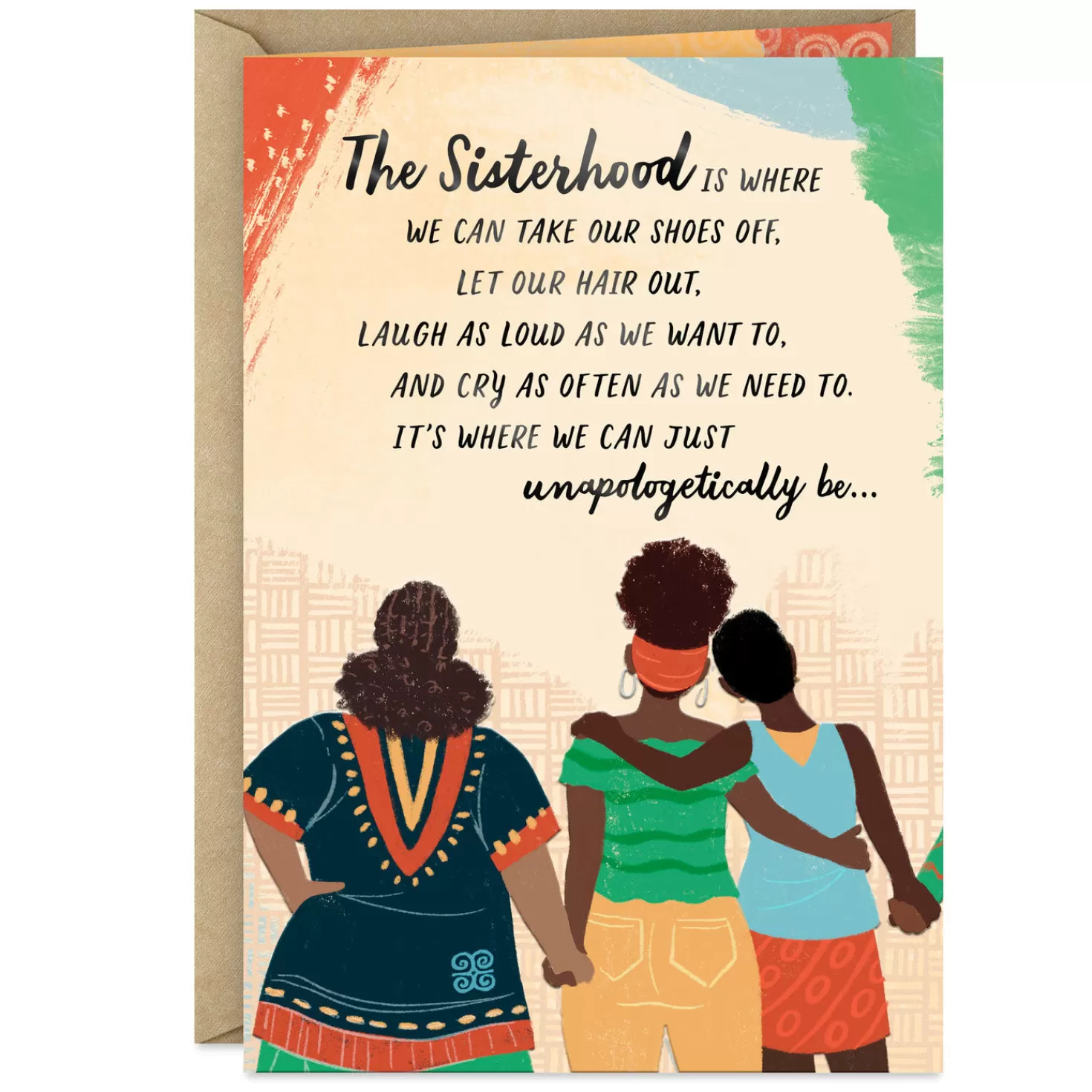 Fashion Celebrating Our Sisterhood Encouragement Card Encouragement