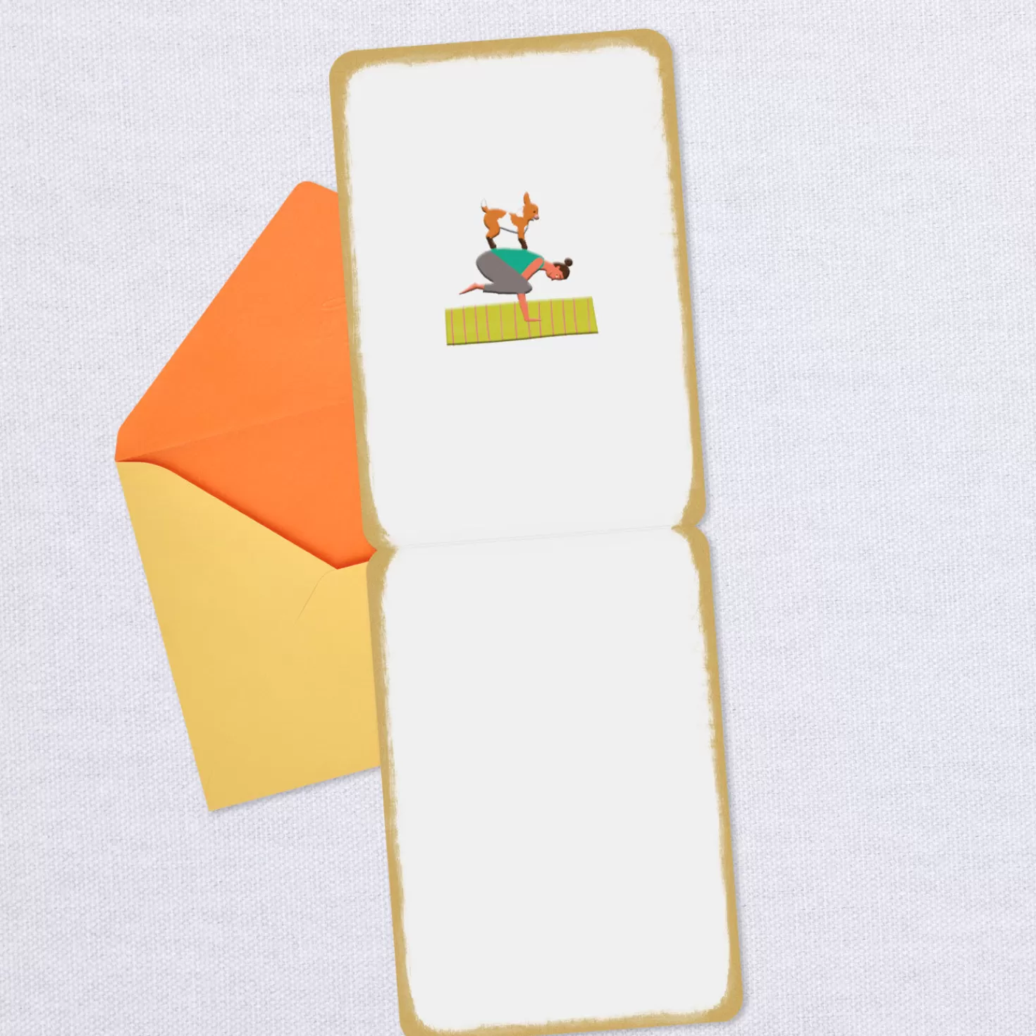 Best Centered, Peaceful, Calm Yoga Poses Blank Card Encouragement