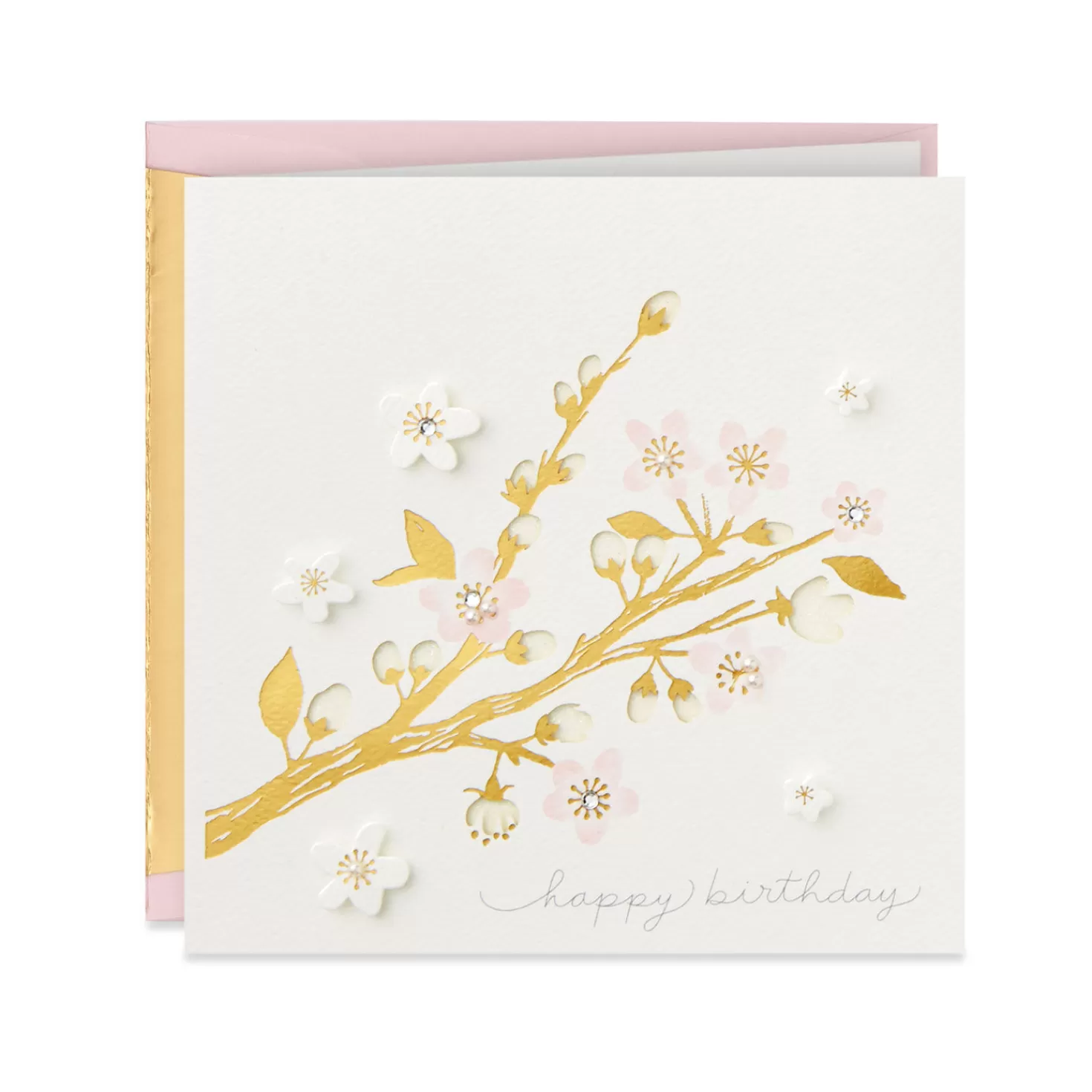 Birthday>Hallmark Cherry Blossoms Happy Birthday Card For Her