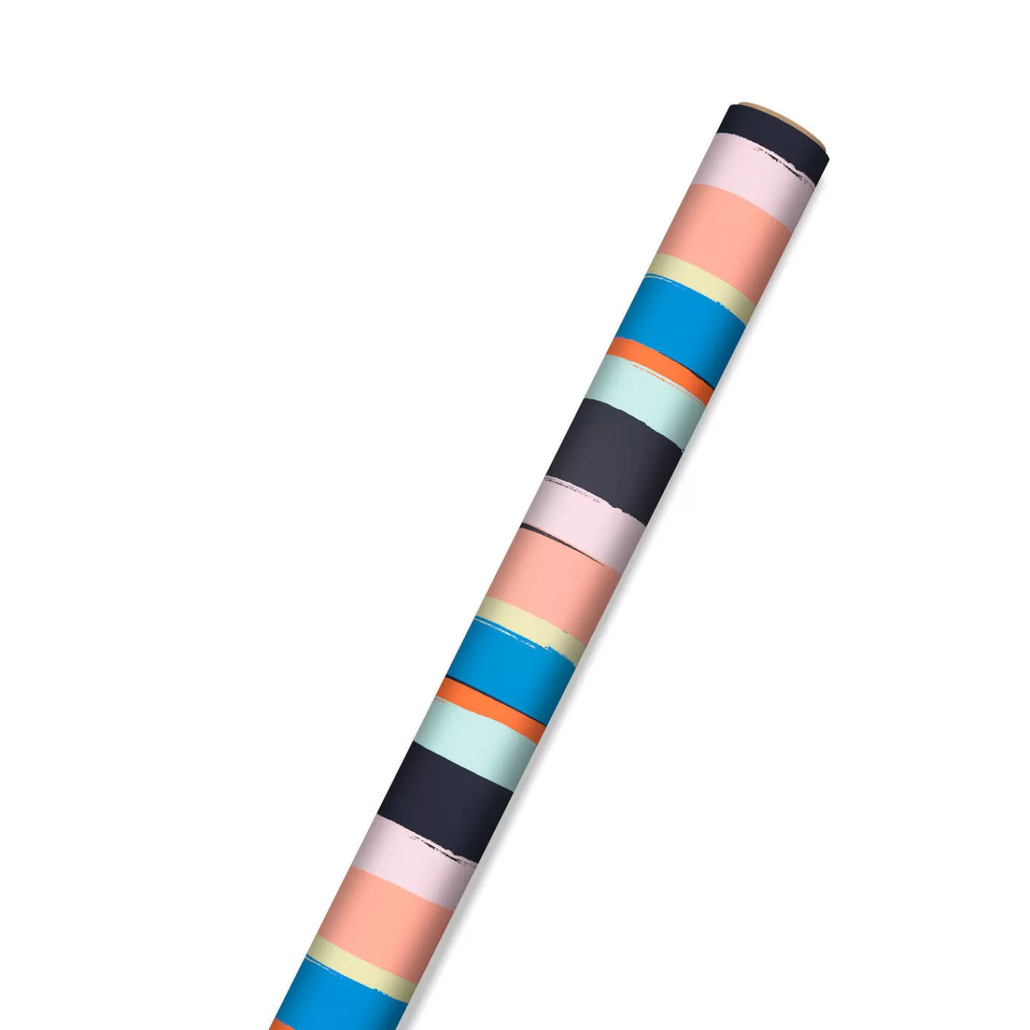 Birthday>Hallmark Colorful Painted Stripes Wrapping Paper, 17.5 Sq. Ft.