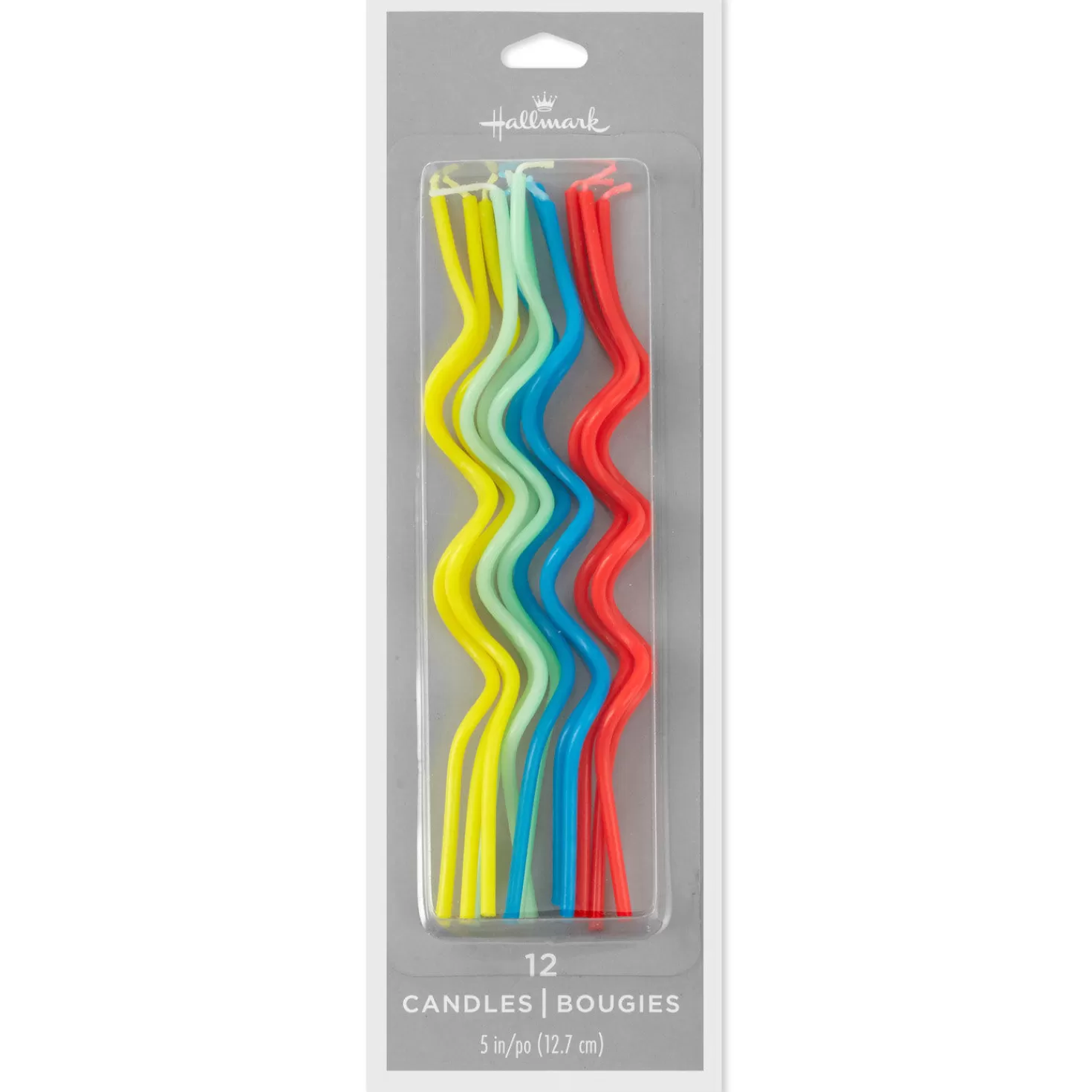 Birthday>Hallmark Colorful Squiggle Birthday Candles, Set Of 12