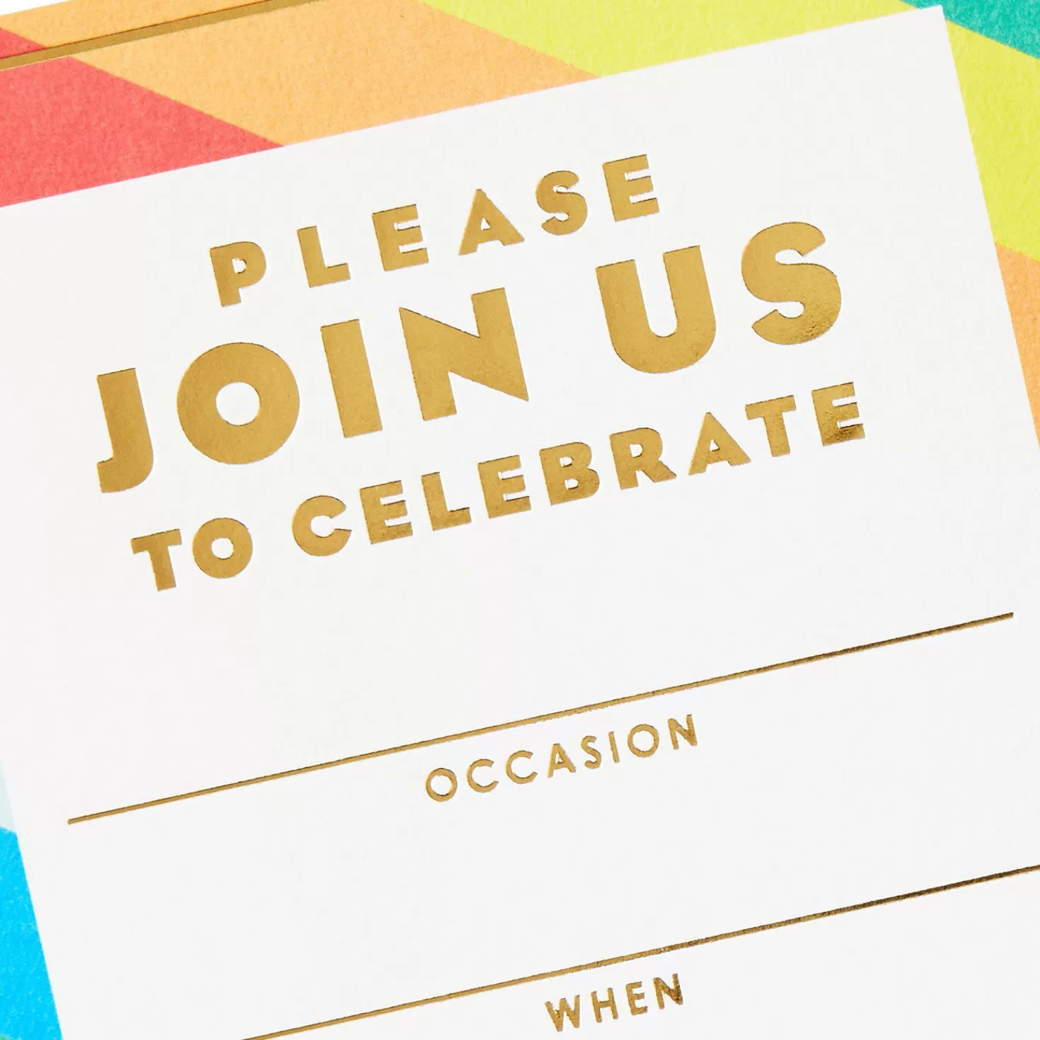 Birthday>Hallmark Colorful Stripe Party Invitations, Pack Of 10