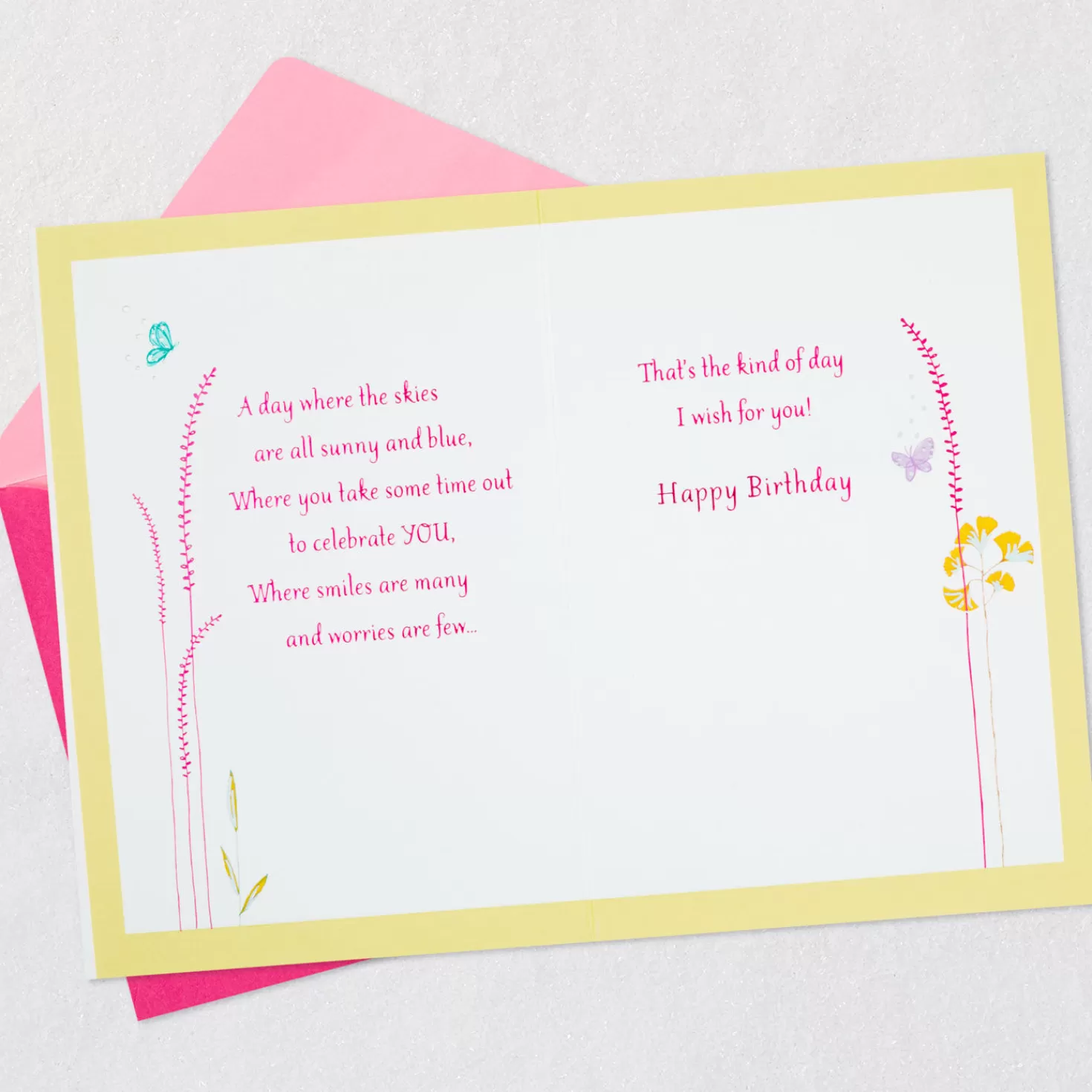 Birthday>Hallmark Colorful Wildflowers Perfect Day Birthday Card