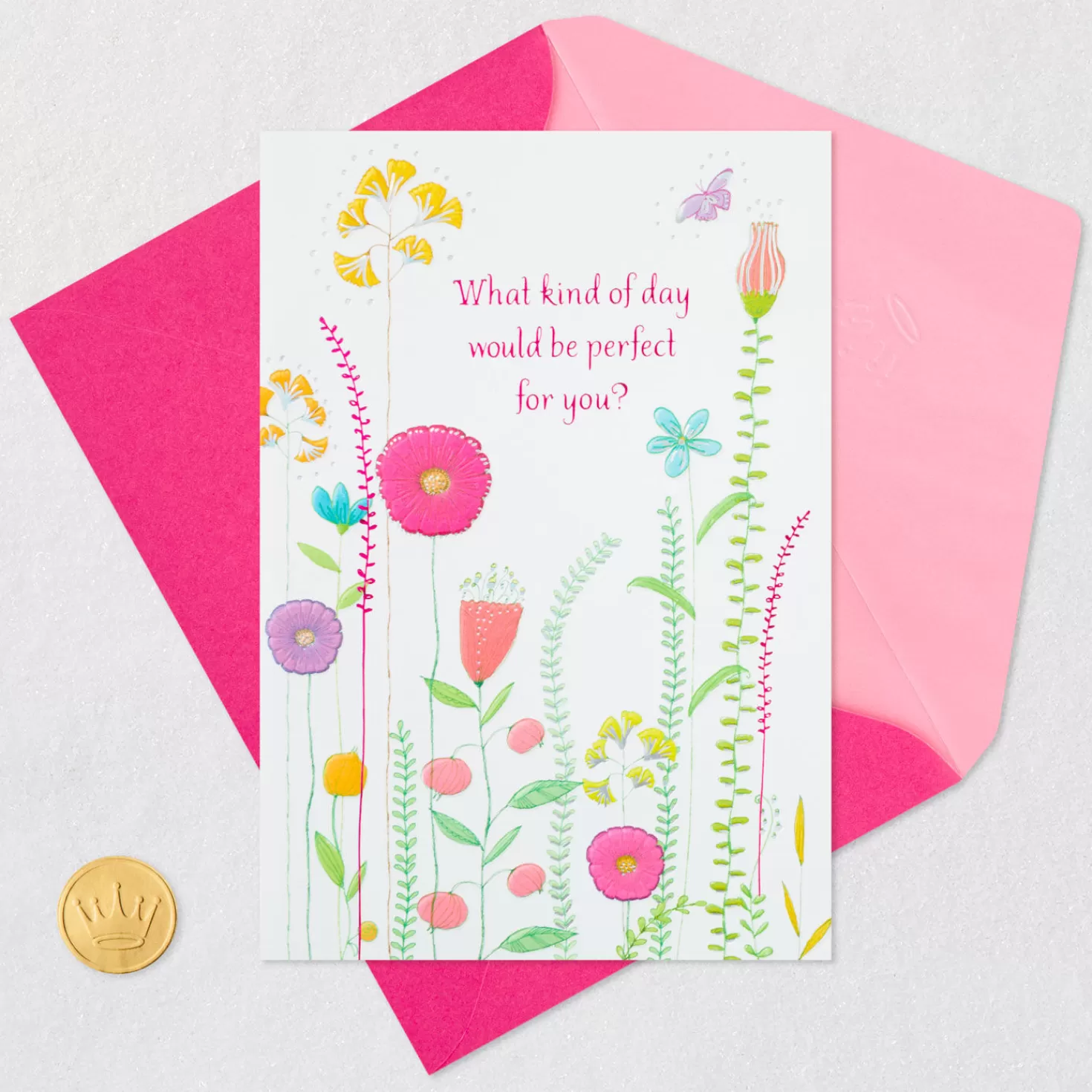 Birthday>Hallmark Colorful Wildflowers Perfect Day Birthday Card
