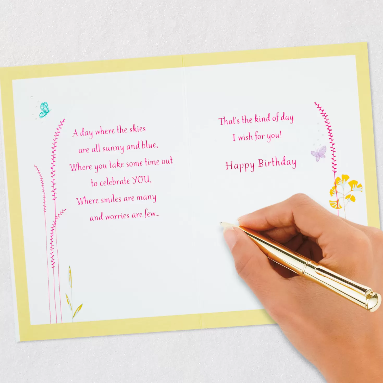 Birthday>Hallmark Colorful Wildflowers Perfect Day Birthday Card
